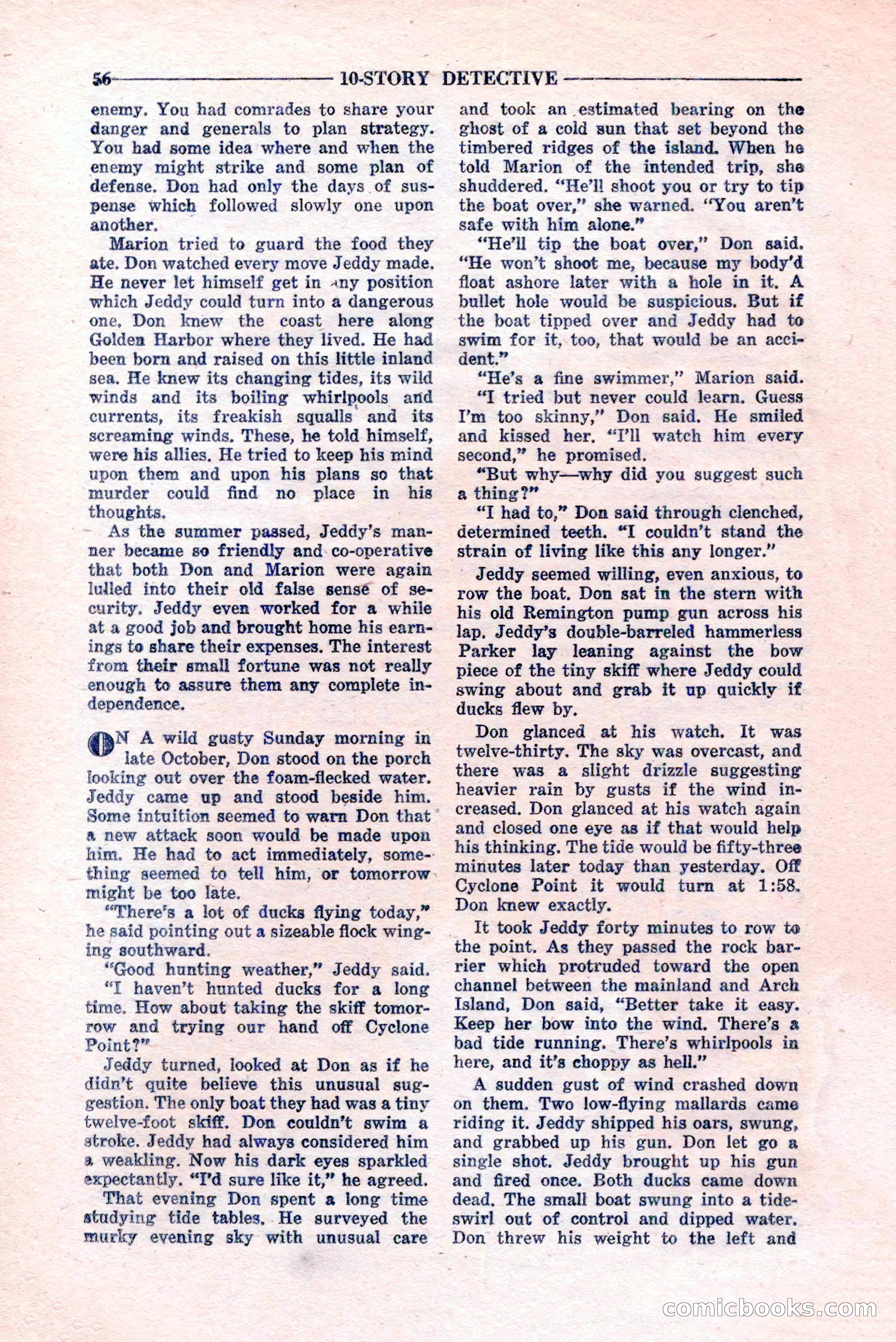 10-Story Detective, February 1946 — page 58 of 84