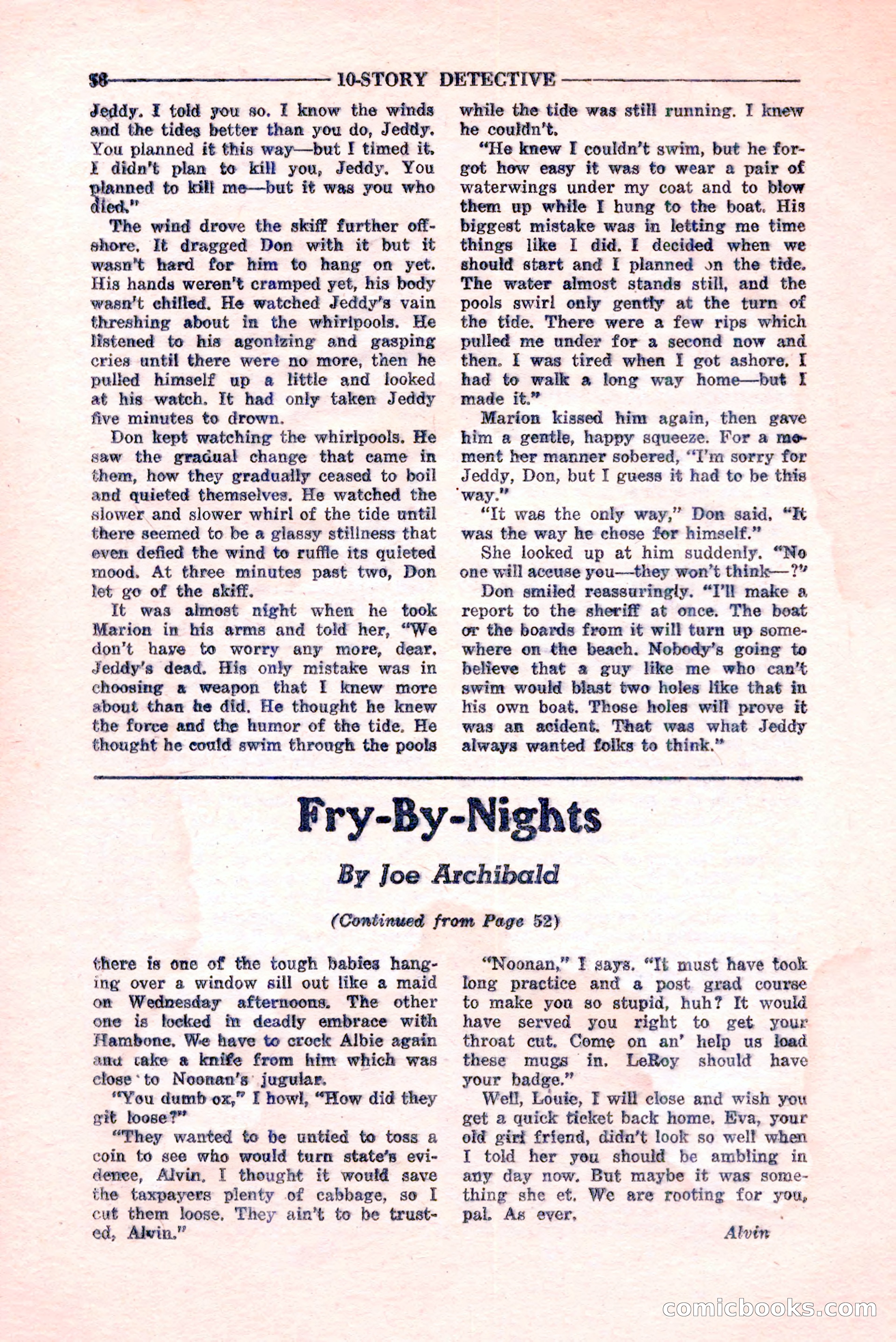 10-Story Detective, February 1946 — page 60 of 84
