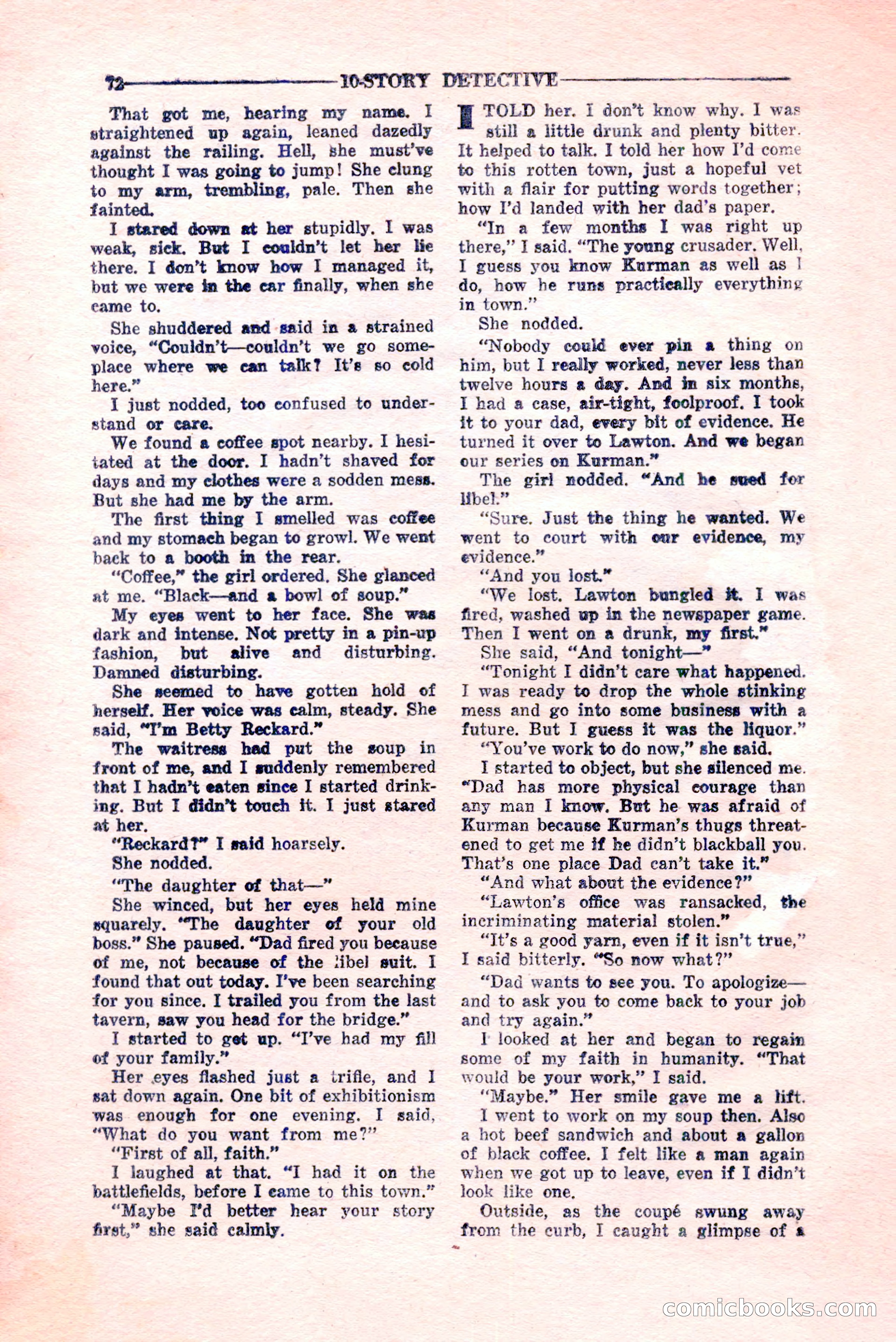 10-Story Detective, February 1946 — page 74 of 84