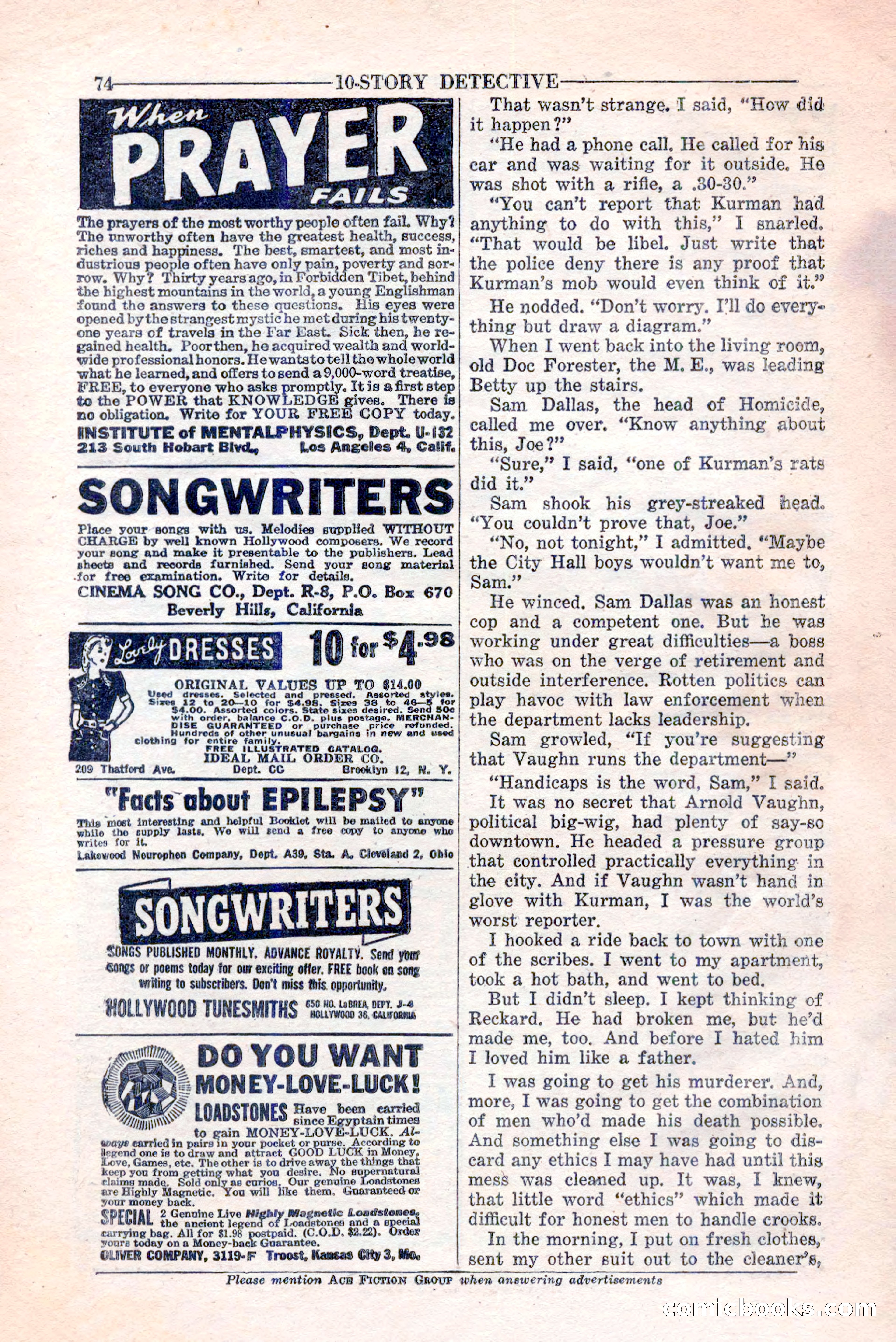 10-Story Detective, February 1946 — page 76 of 84