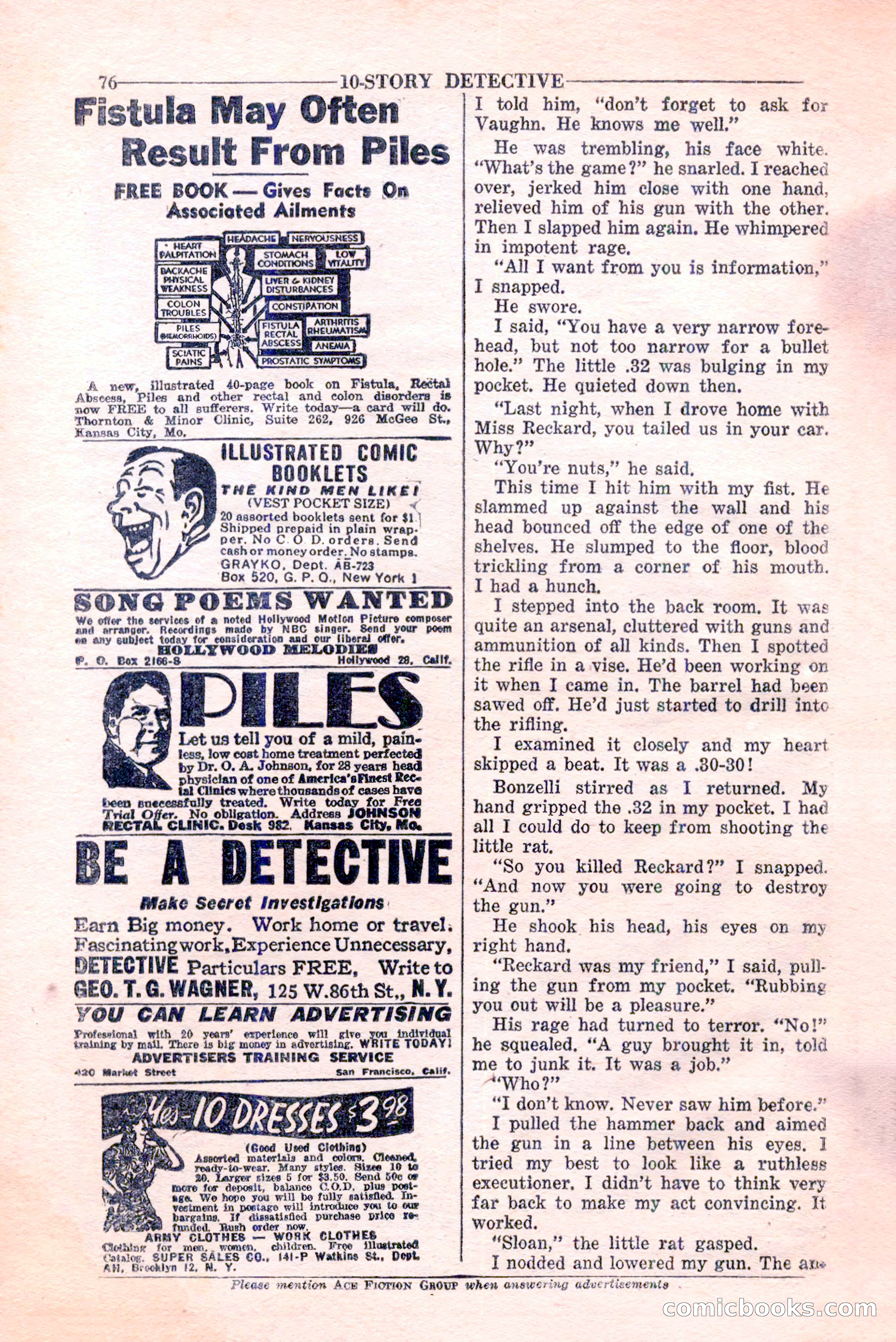 10-Story Detective, February 1946 — page 78 of 84