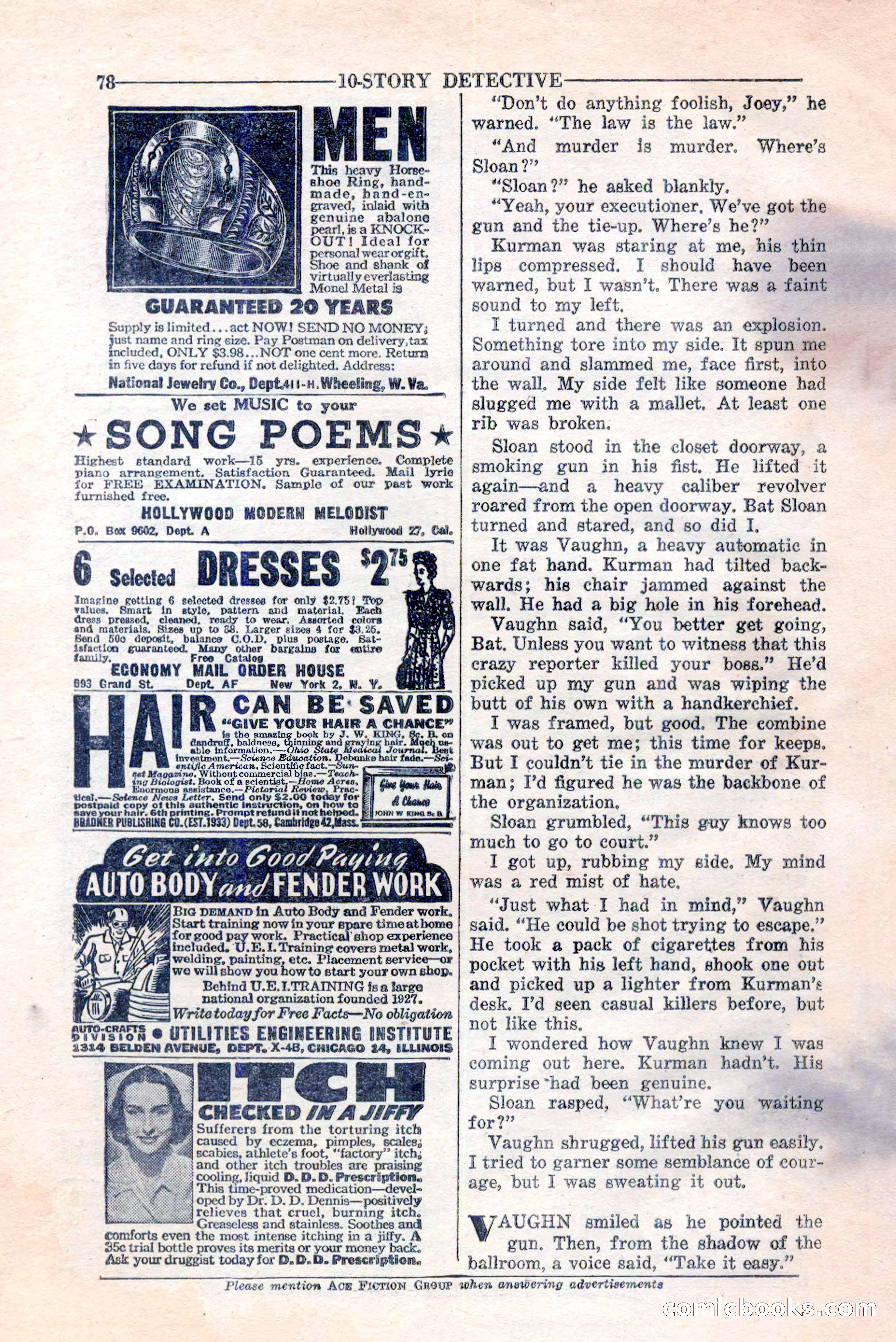 10-Story Detective, February 1946 — page 80 of 84