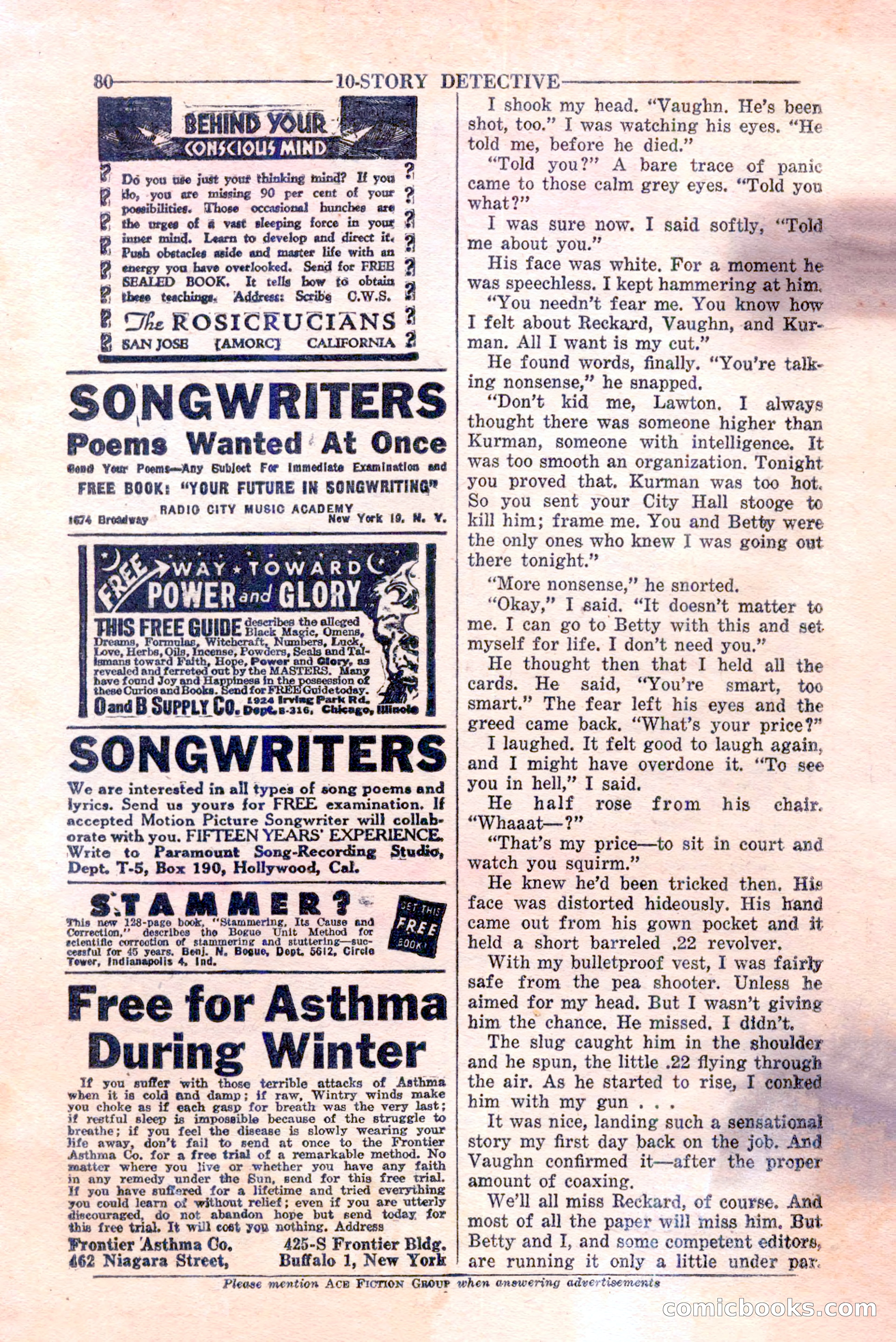 10-Story Detective, February 1946 — page 82 of 84