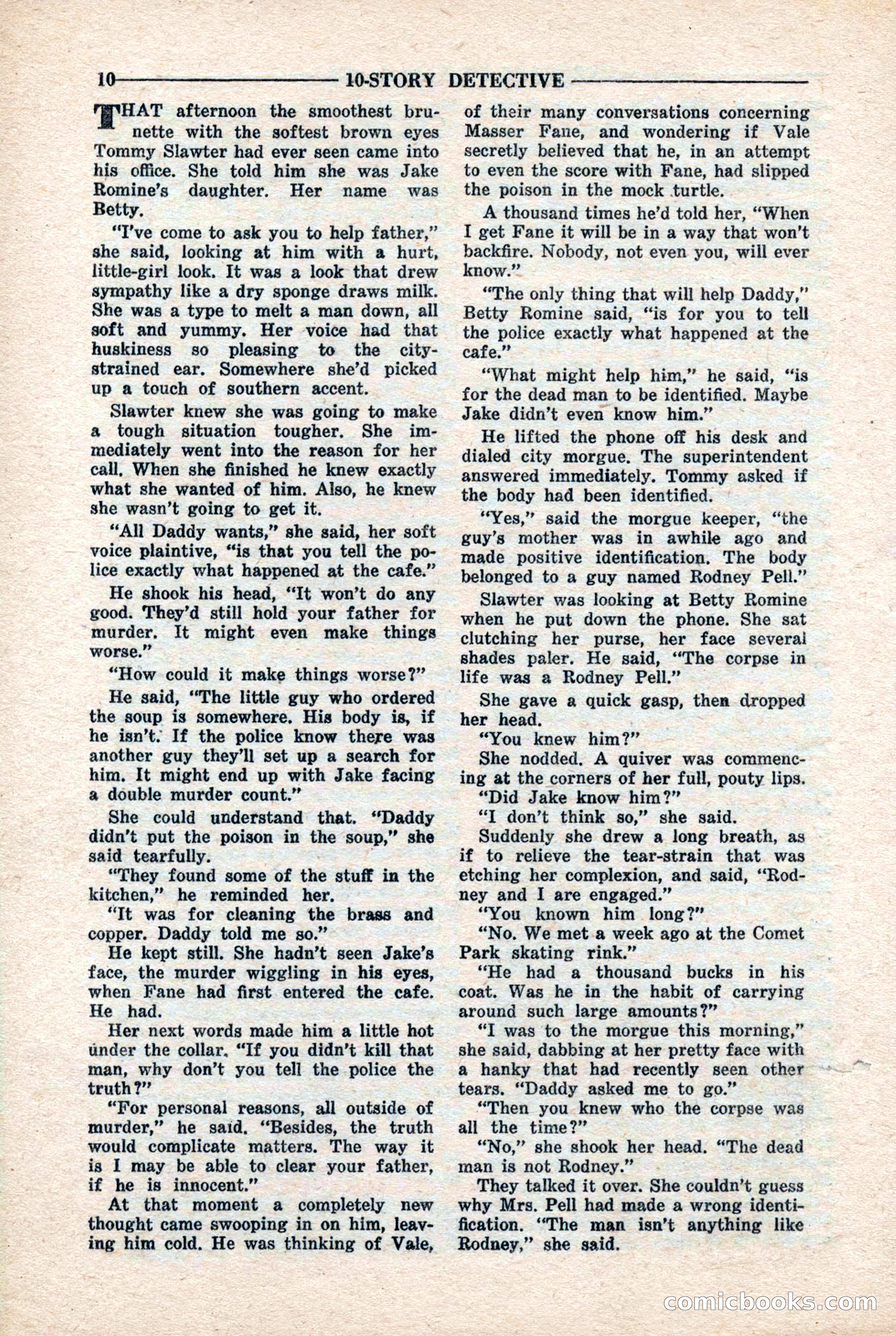 10-Story Detective Magazine, April 1946 — page 12 of 84