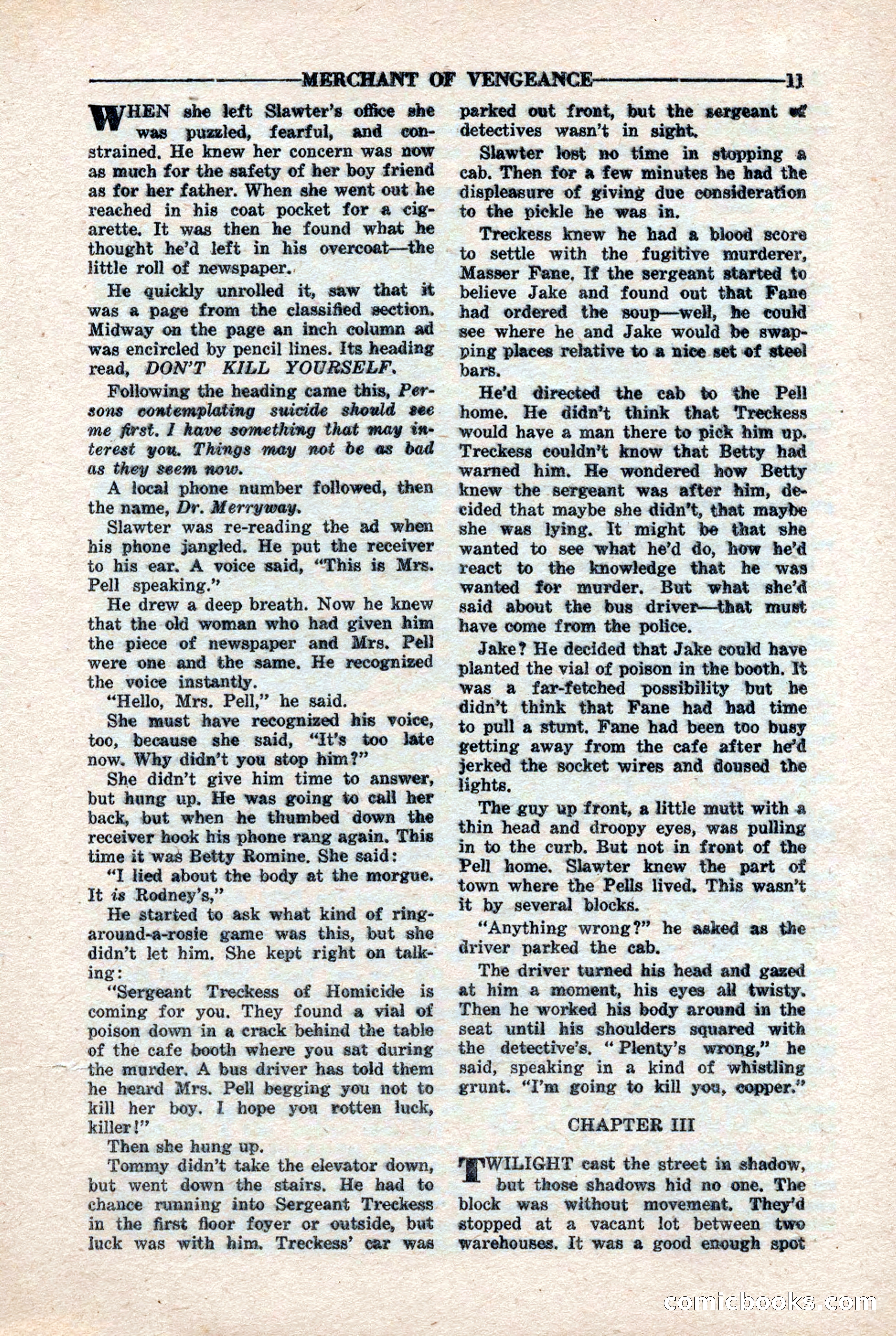 10-Story Detective Magazine, April 1946 — page 13 of 84