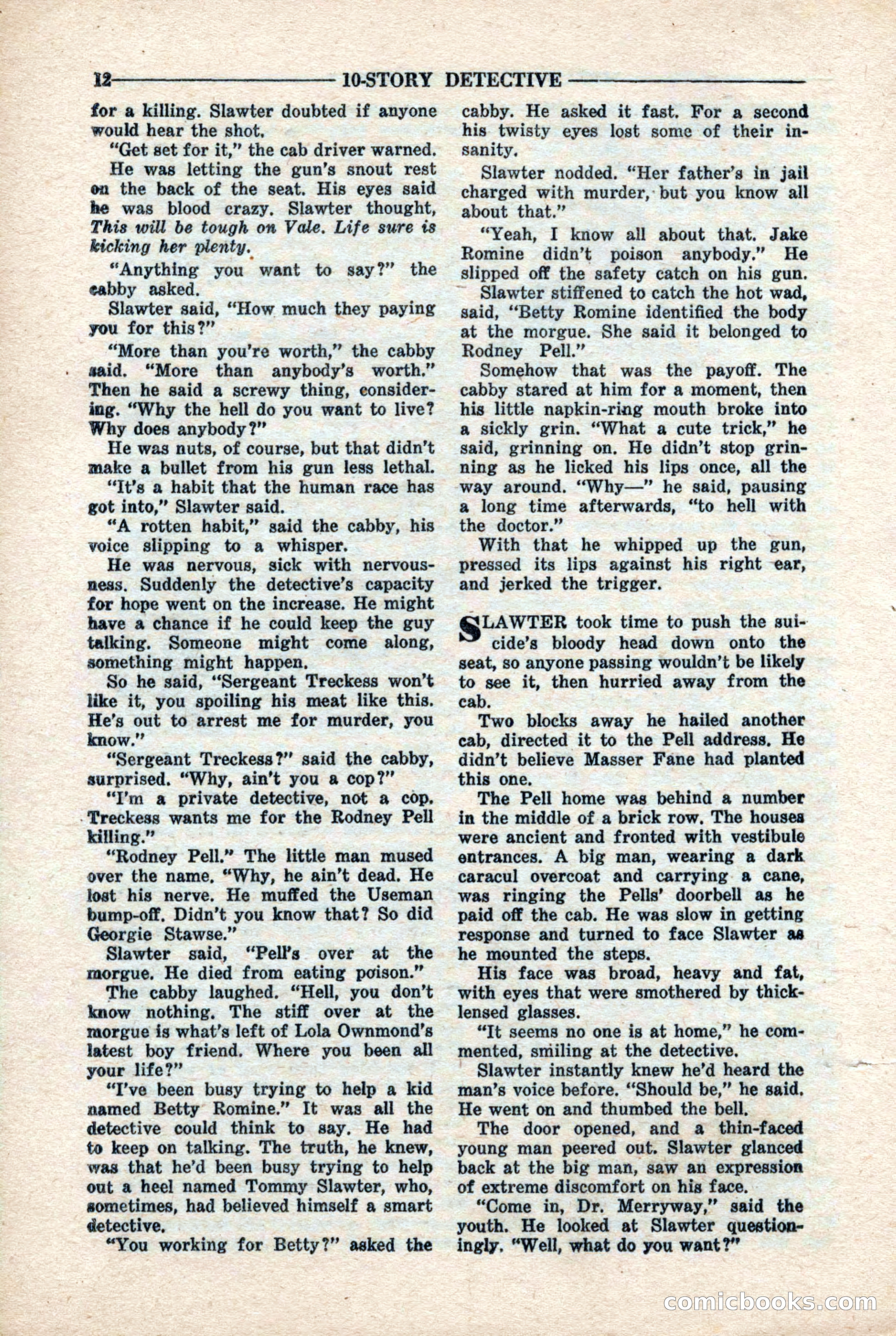 10-Story Detective Magazine, April 1946 — page 14 of 84