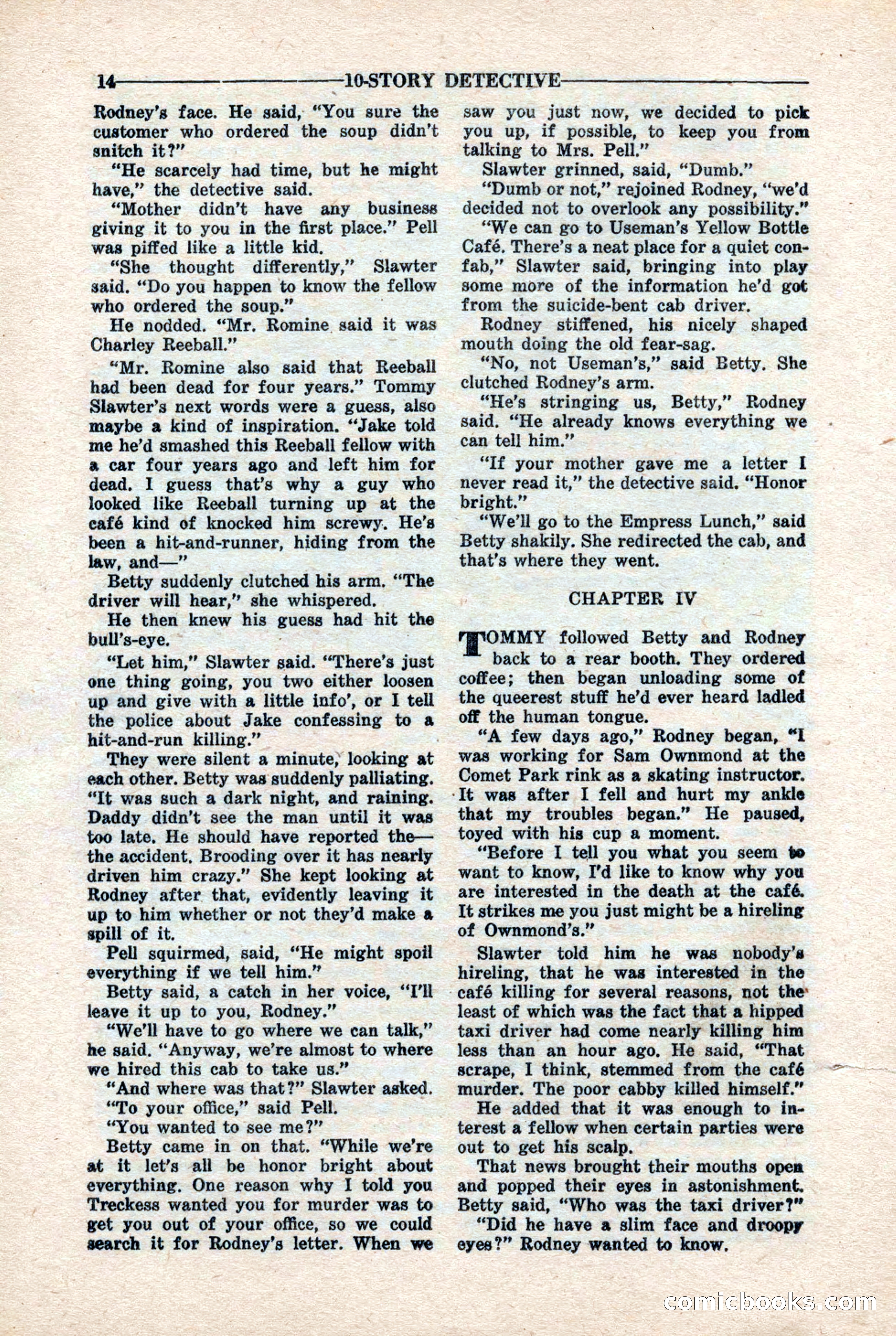 10-Story Detective Magazine, April 1946 — page 16 of 84