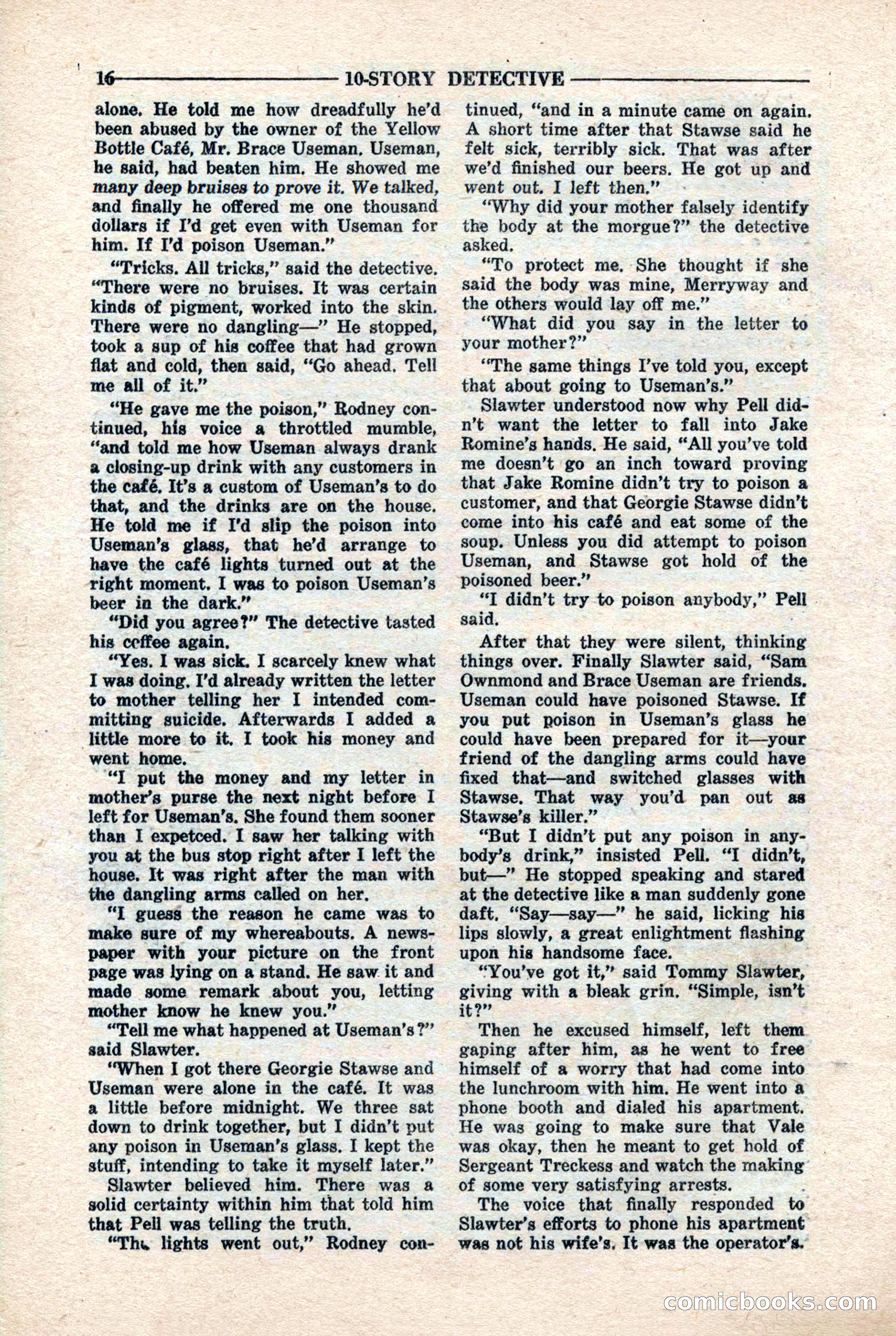 10-Story Detective Magazine, April 1946 — page 18 of 84