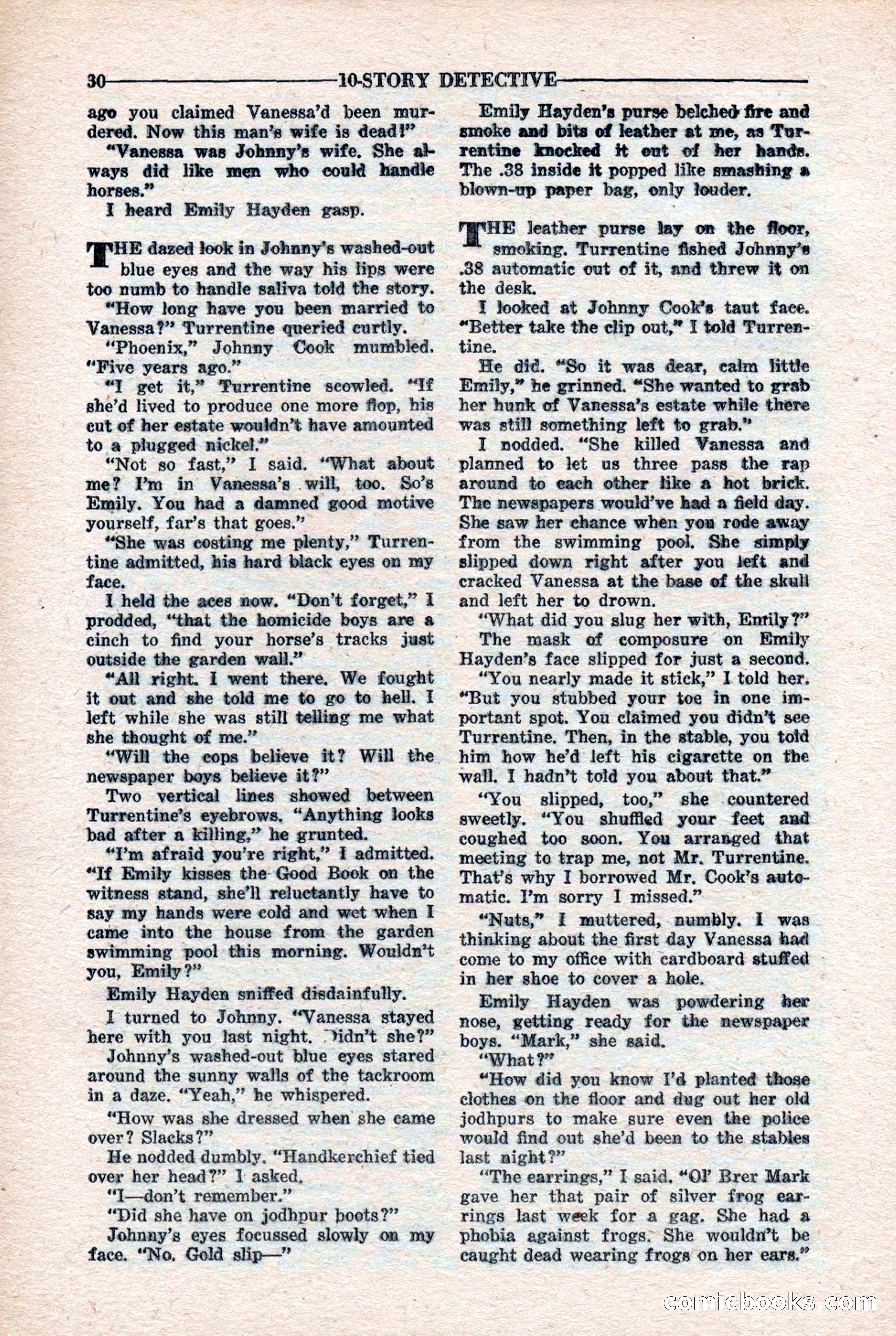 10-Story Detective Magazine, April 1946 — page 32 of 84
