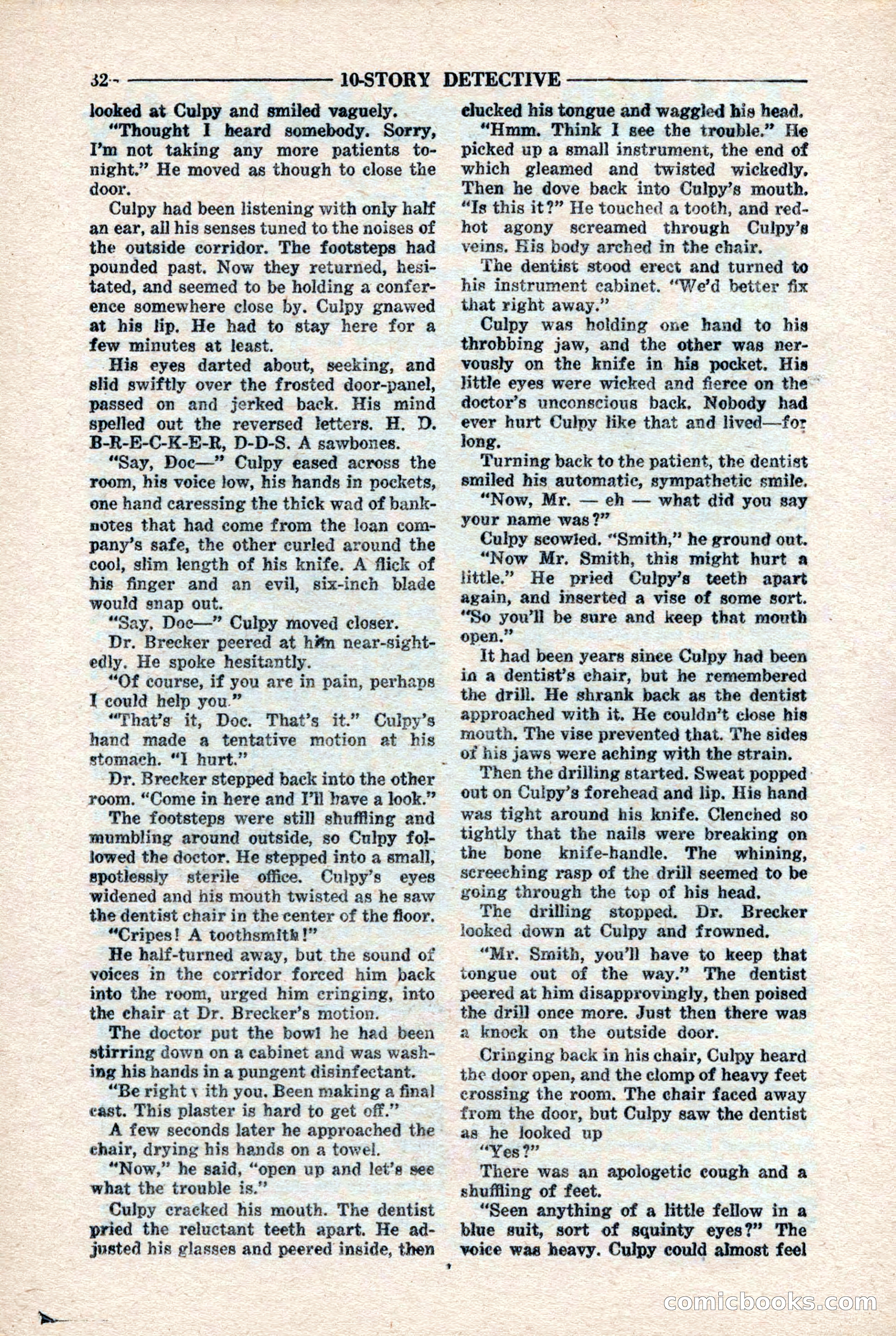 10-Story Detective Magazine, April 1946 — page 34 of 84