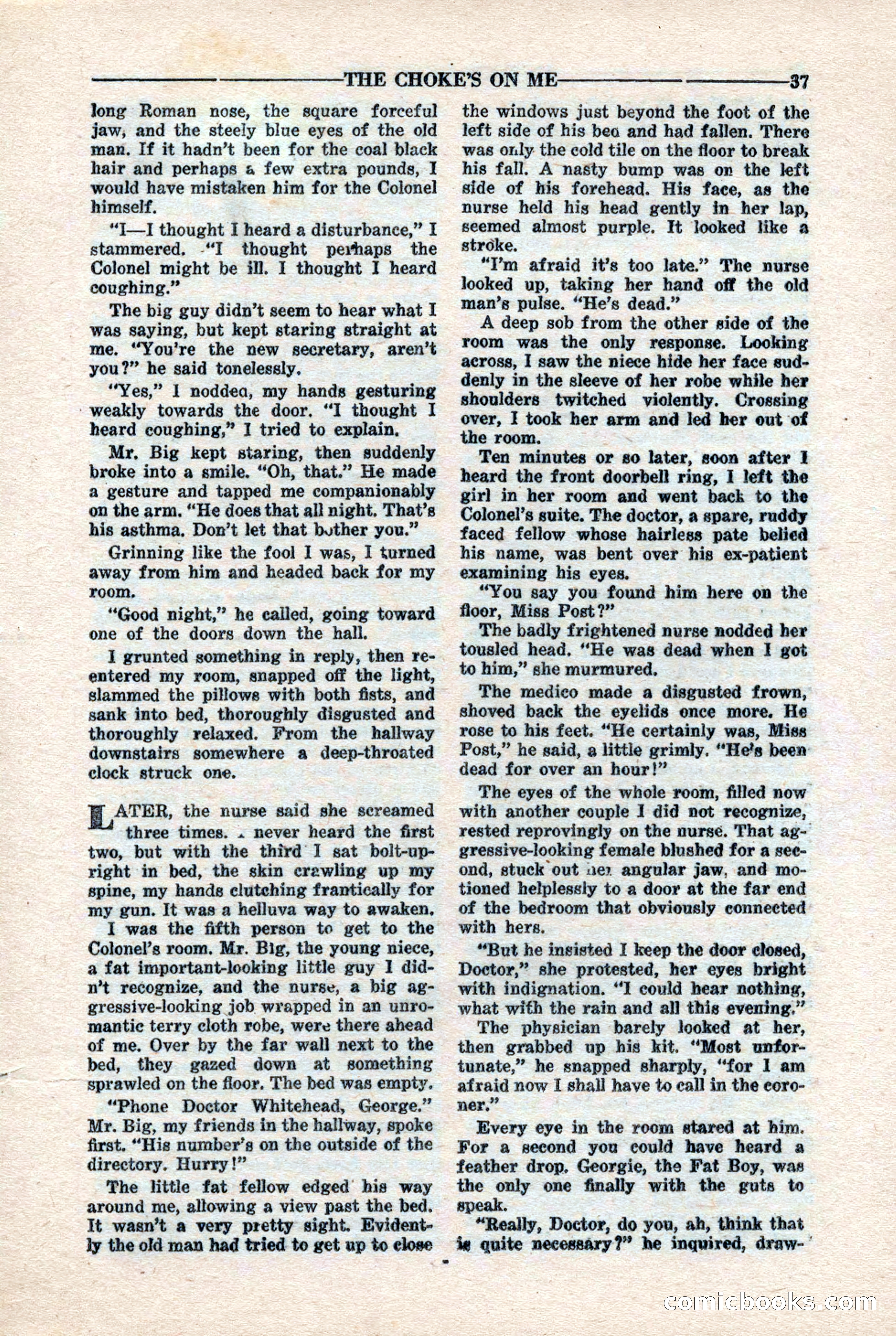 10-Story Detective Magazine, April 1946 — page 39 of 84
