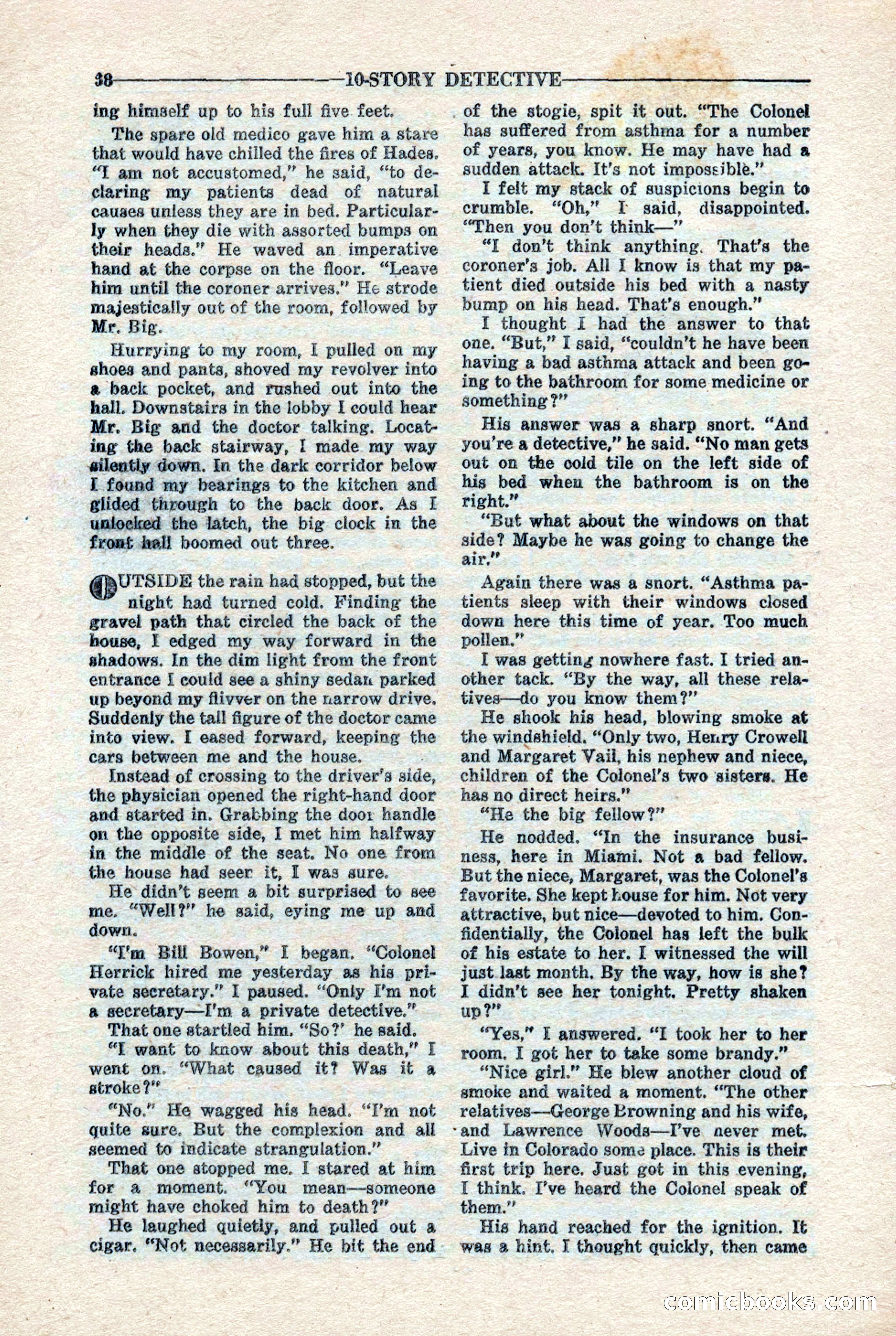 10-Story Detective Magazine, April 1946 — page 40 of 84