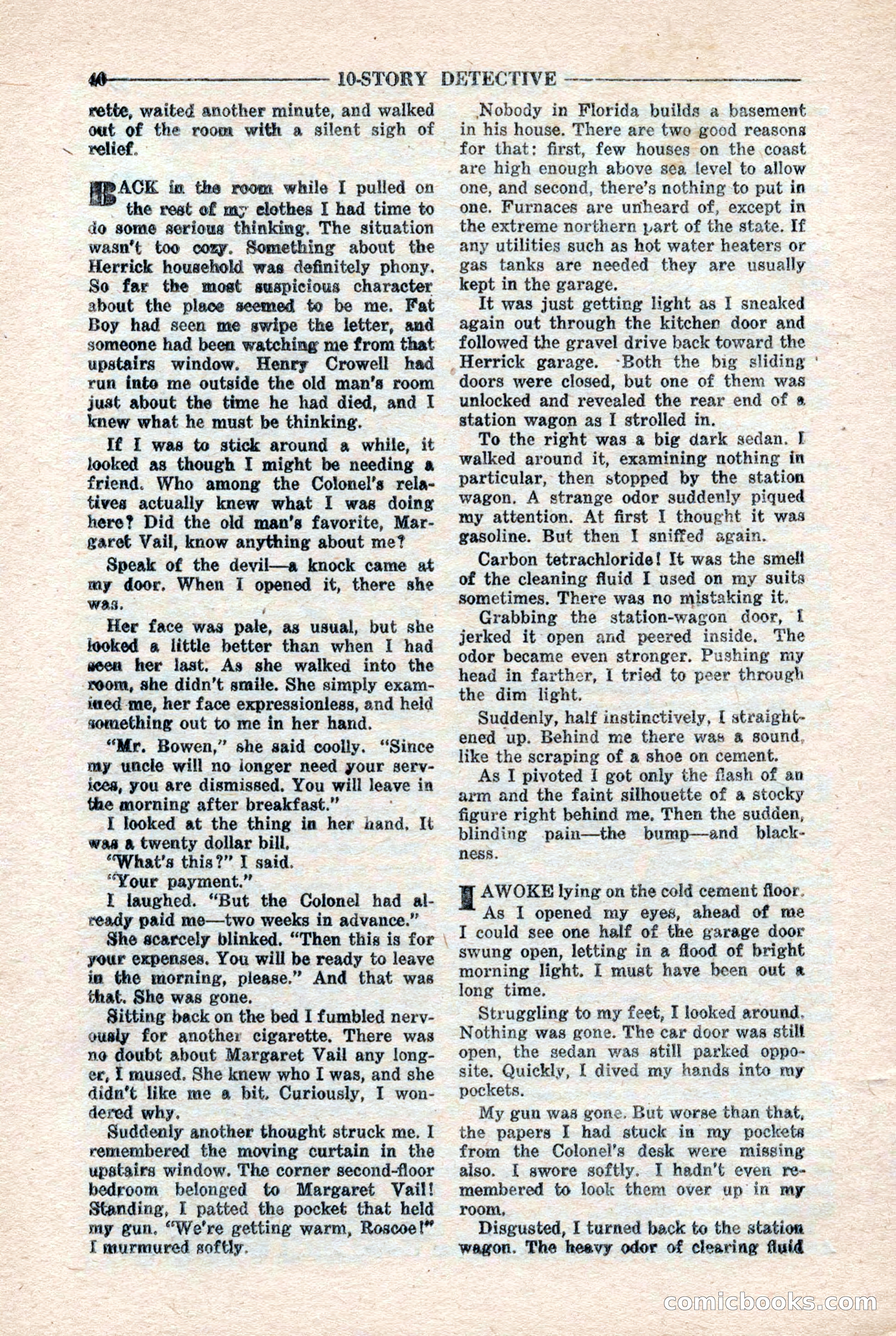 10-Story Detective Magazine, April 1946 — page 42 of 84