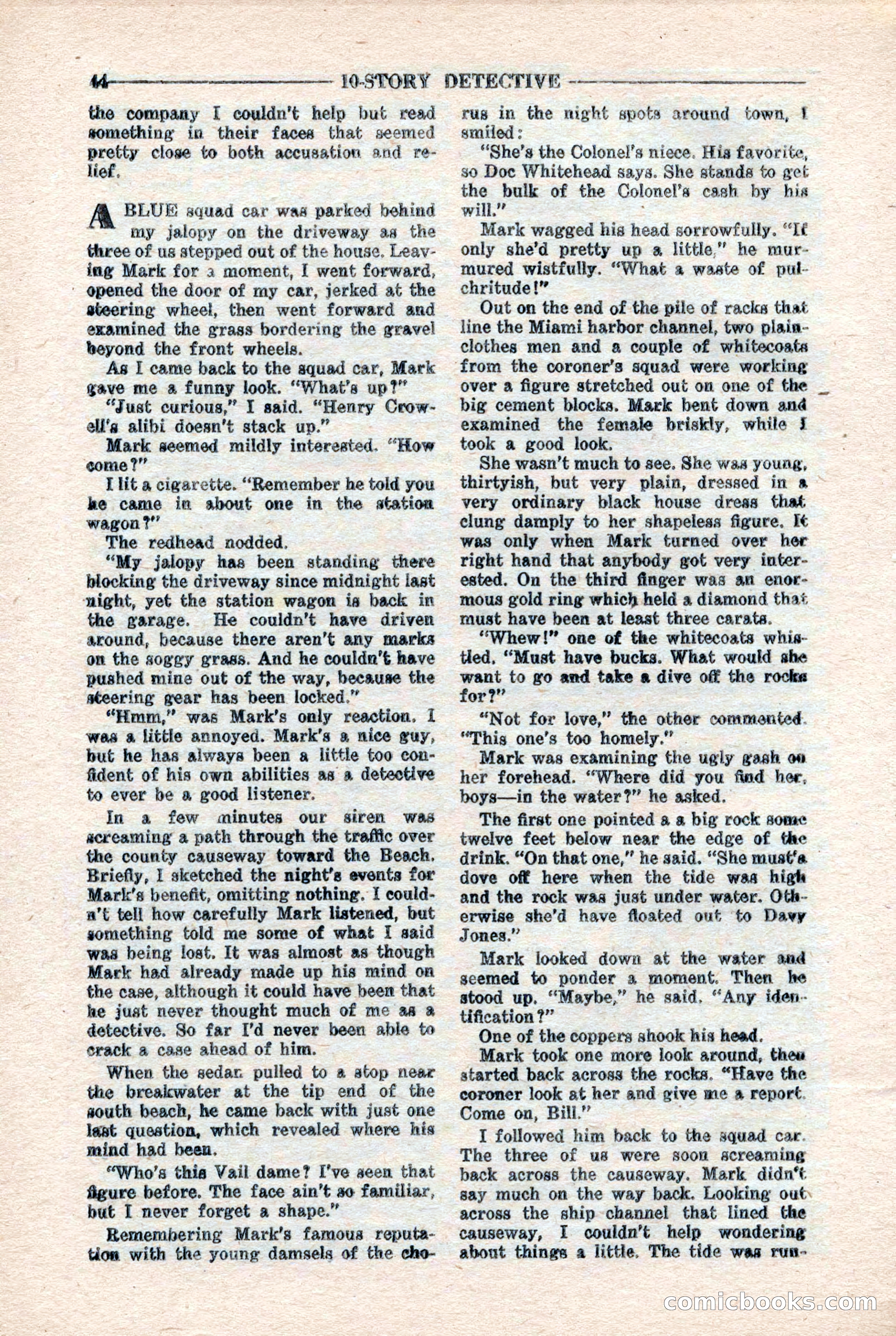 10-Story Detective Magazine, April 1946 — page 46 of 84