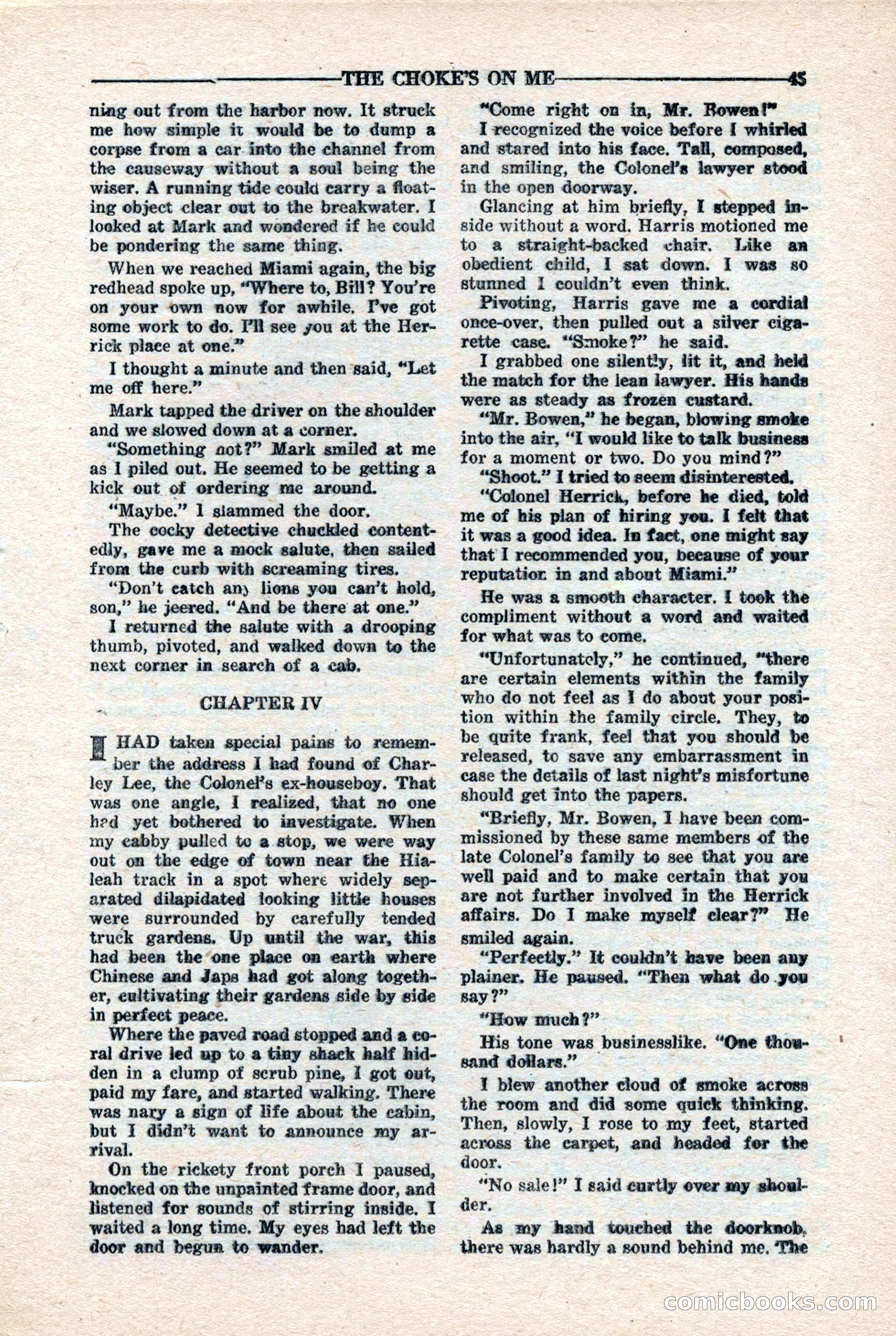 10-Story Detective Magazine, April 1946 — page 47 of 84