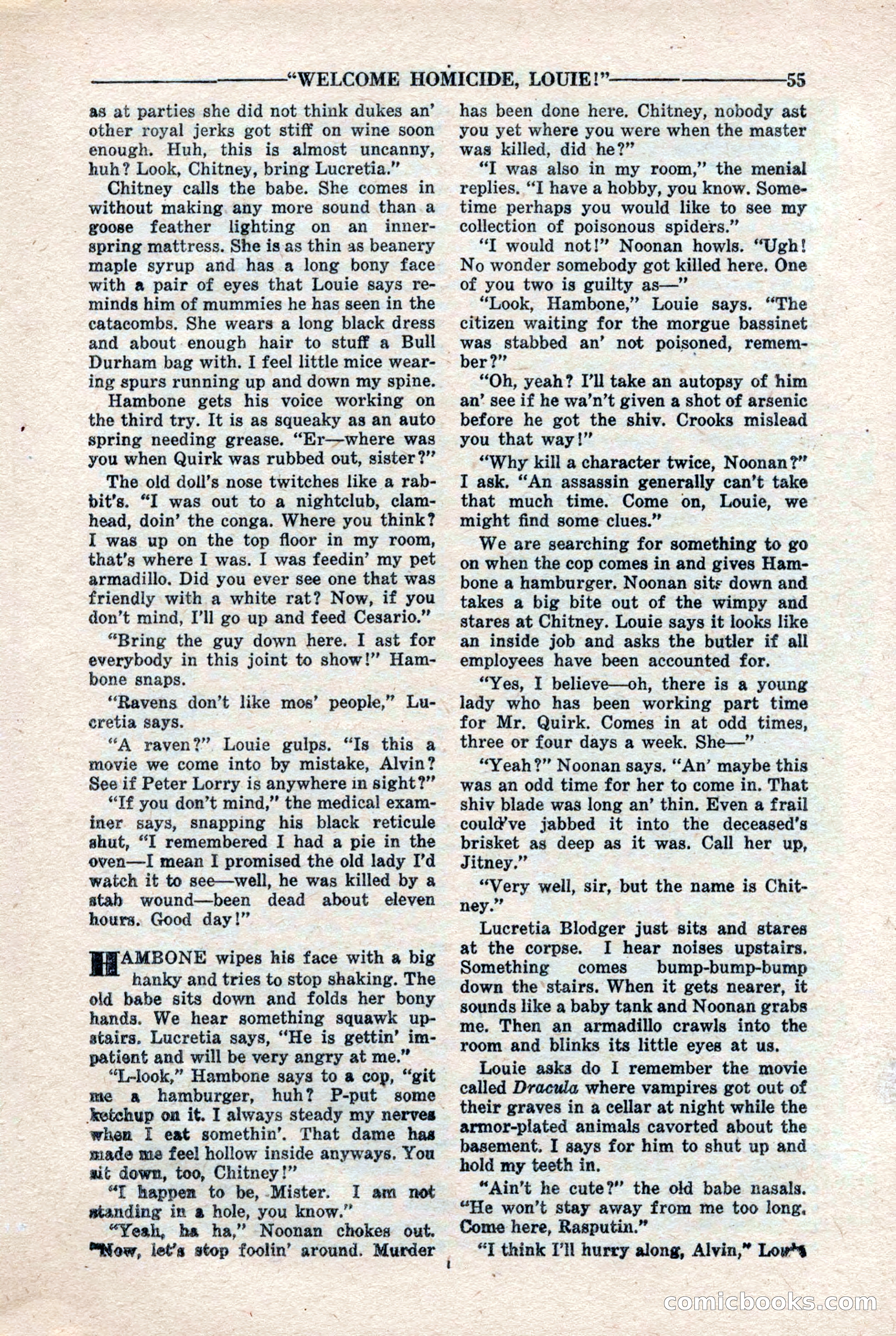 10-Story Detective Magazine, April 1946 — page 57 of 84