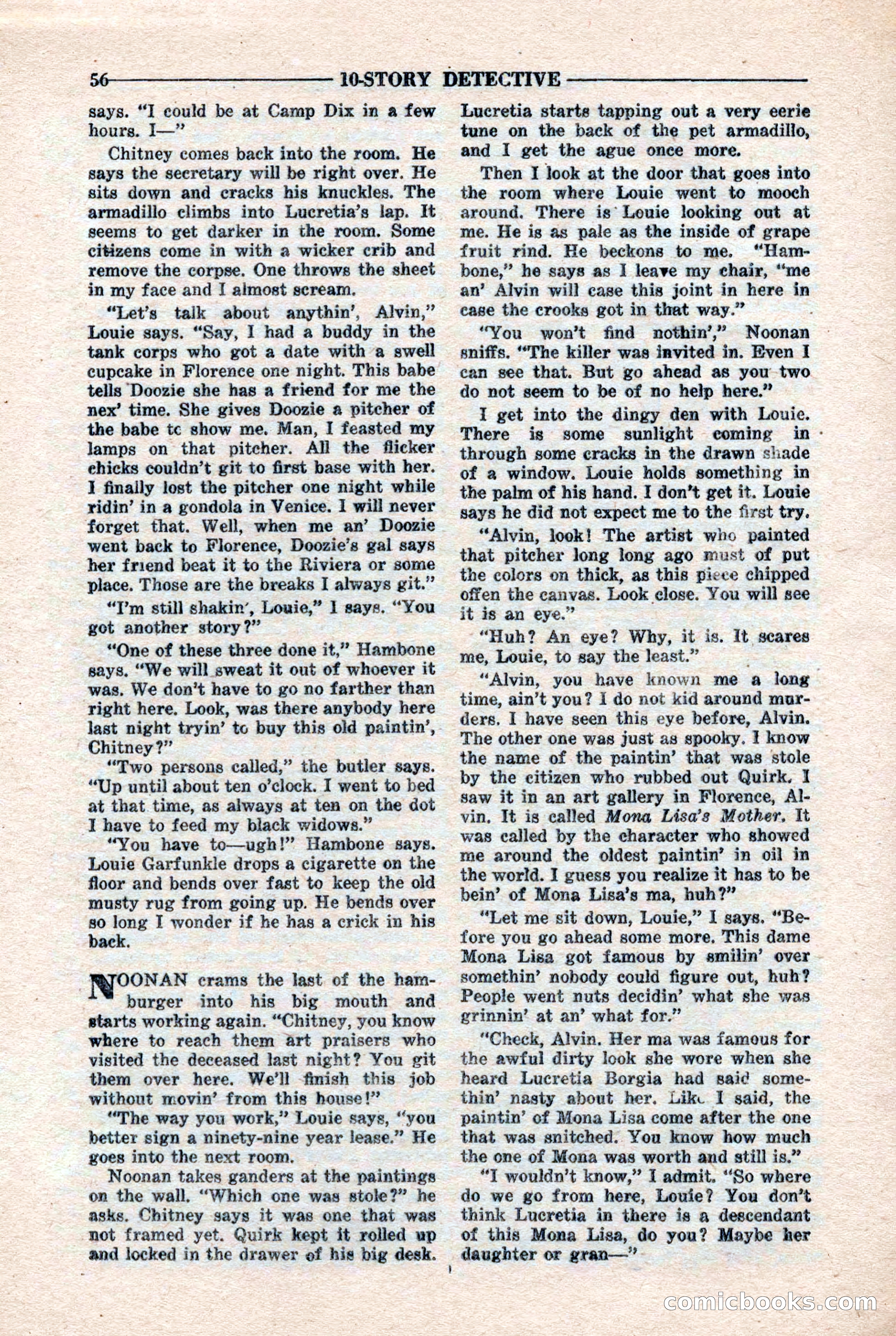 10-Story Detective Magazine, April 1946 — page 58 of 84