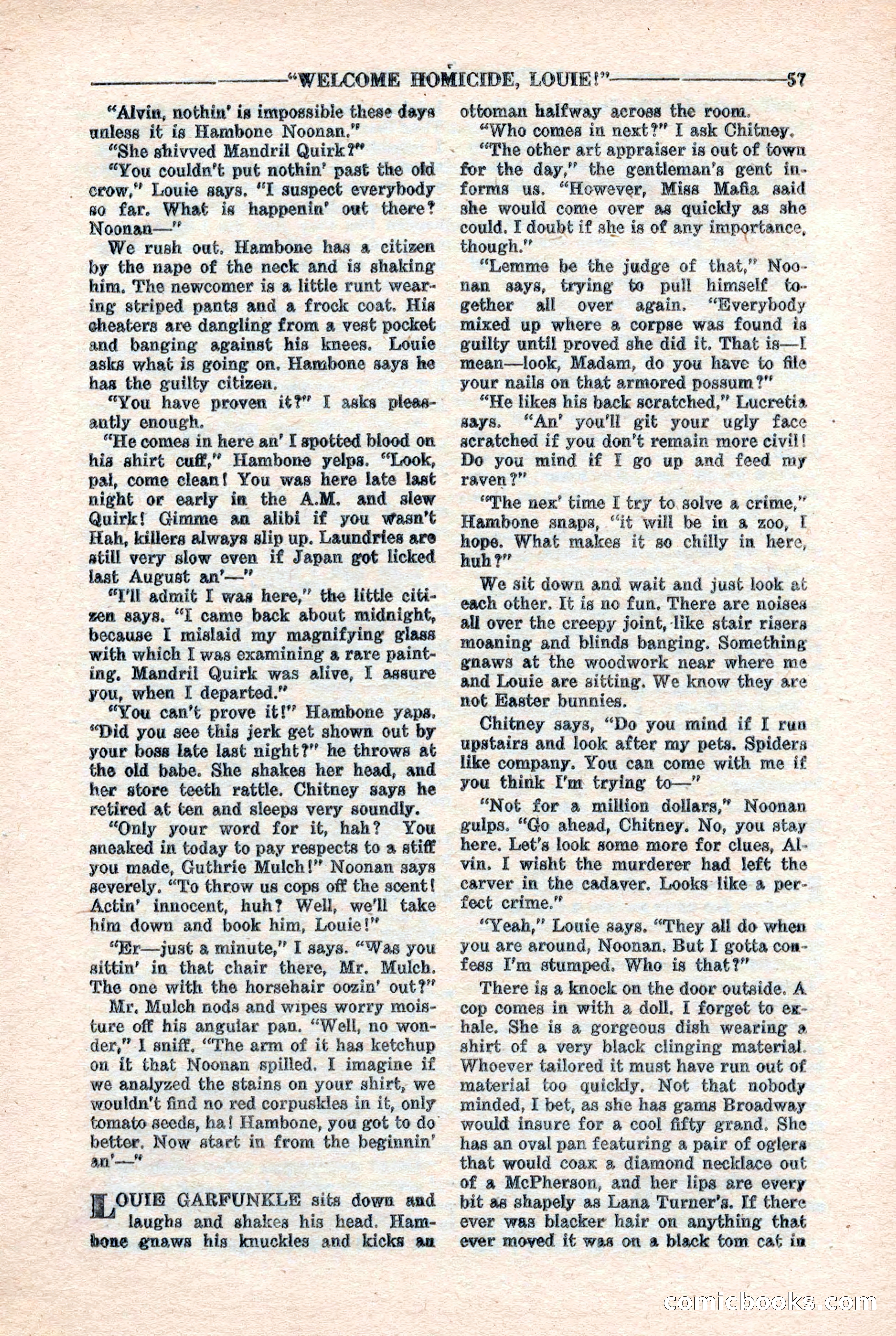 10-Story Detective Magazine, April 1946 — page 59 of 84