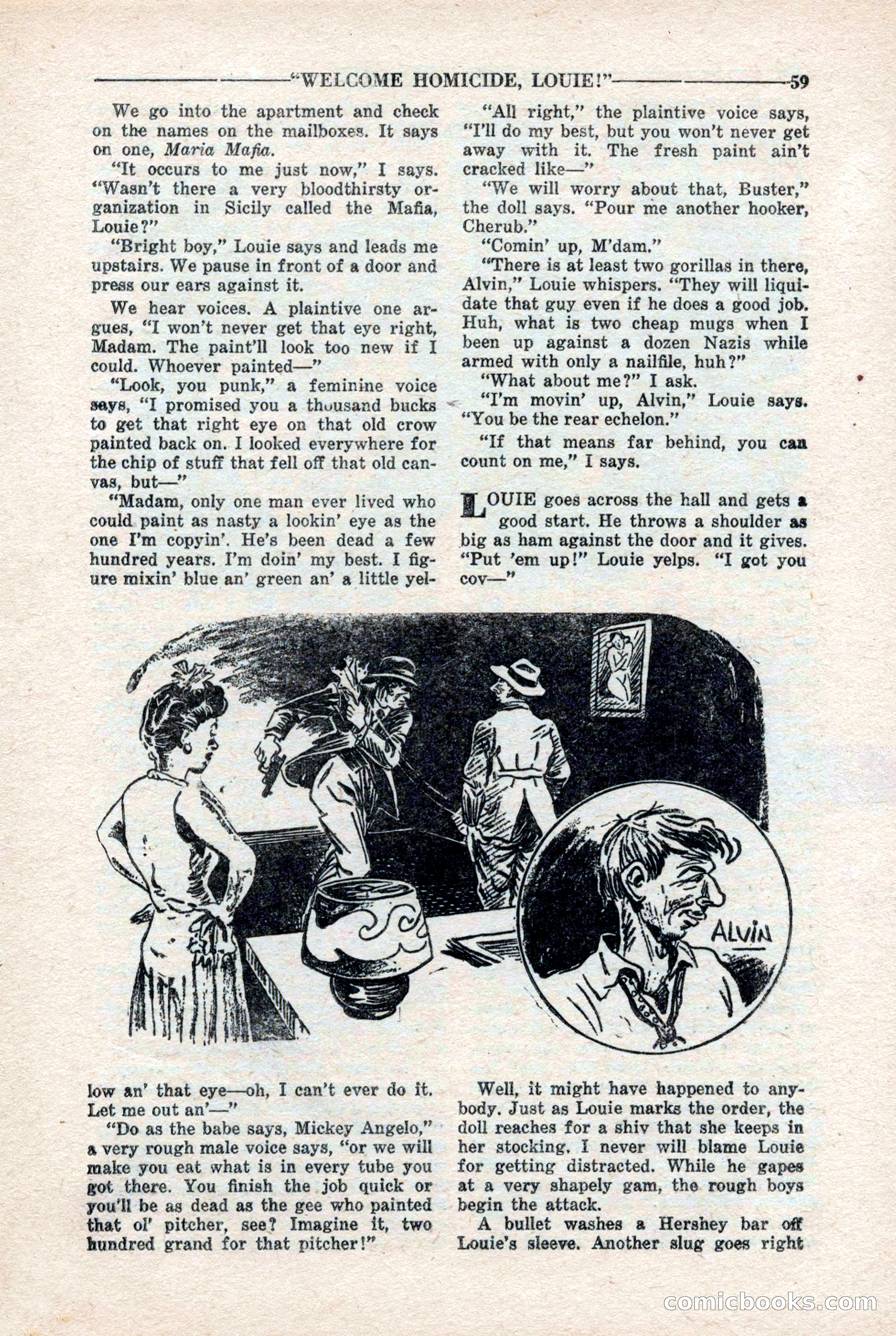 10-Story Detective Magazine, April 1946 — page 61 of 84
