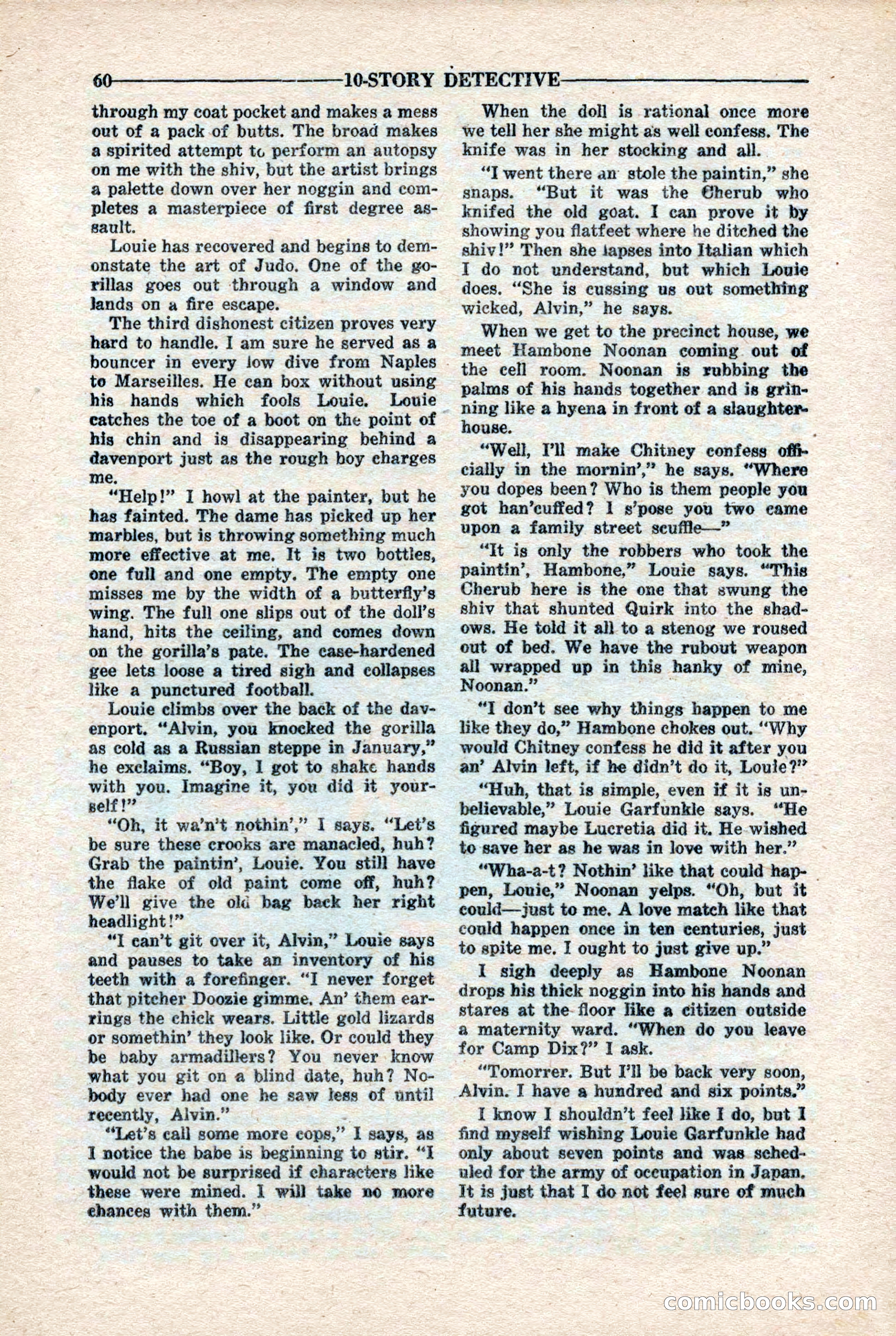 10-Story Detective Magazine, April 1946 — page 62 of 84