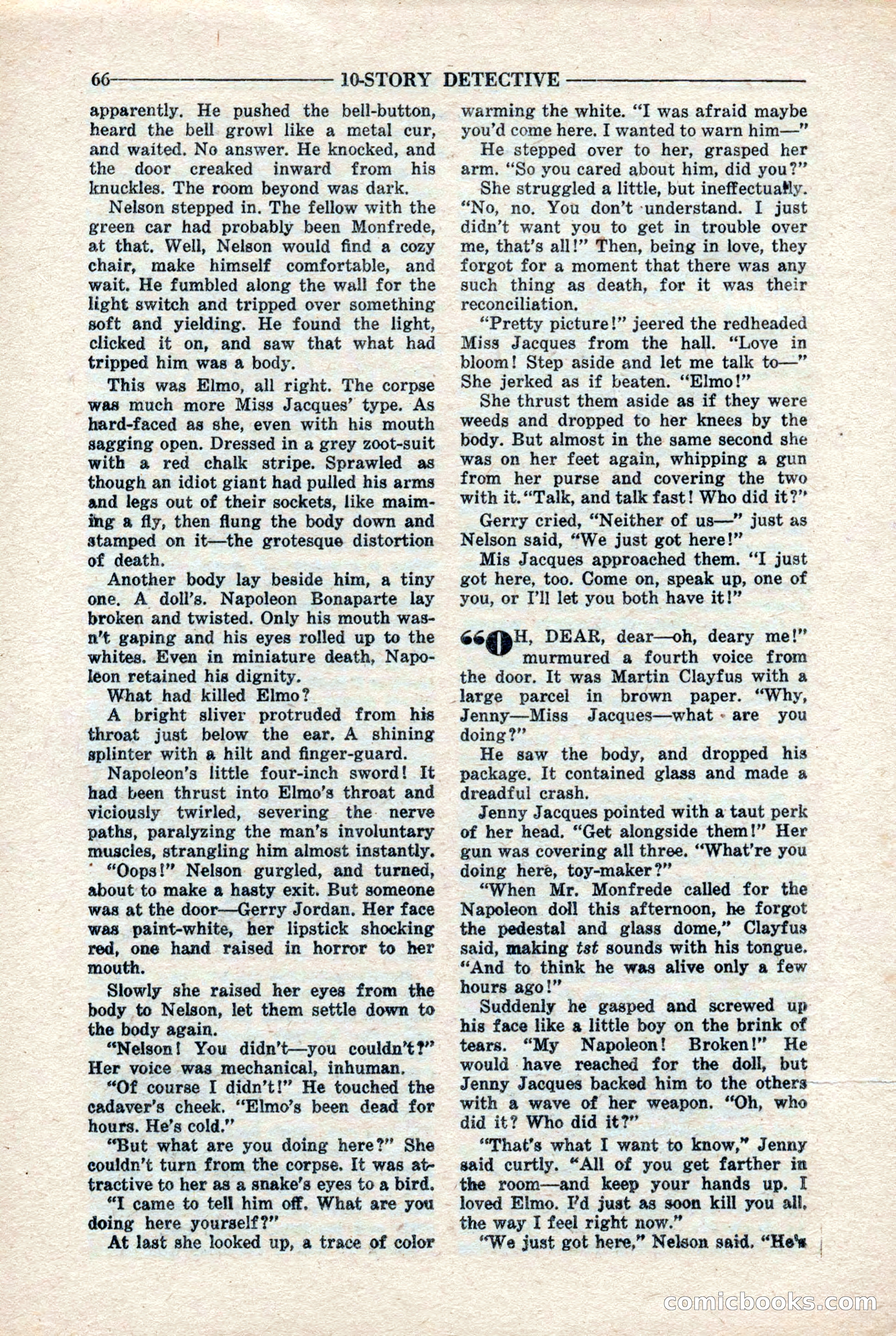 10-Story Detective Magazine, April 1946 — page 68 of 84