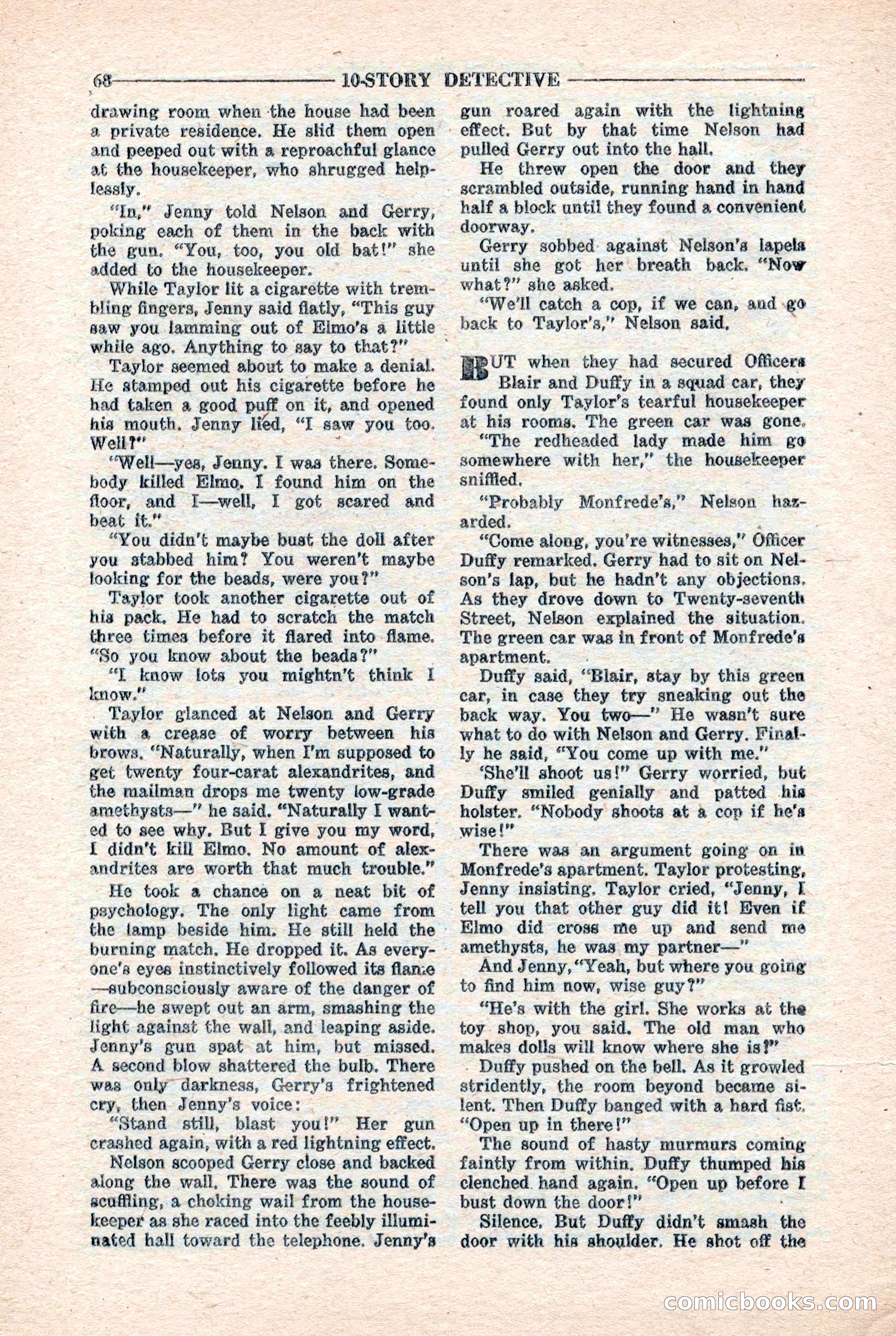 10-Story Detective Magazine, April 1946 — page 70 of 84