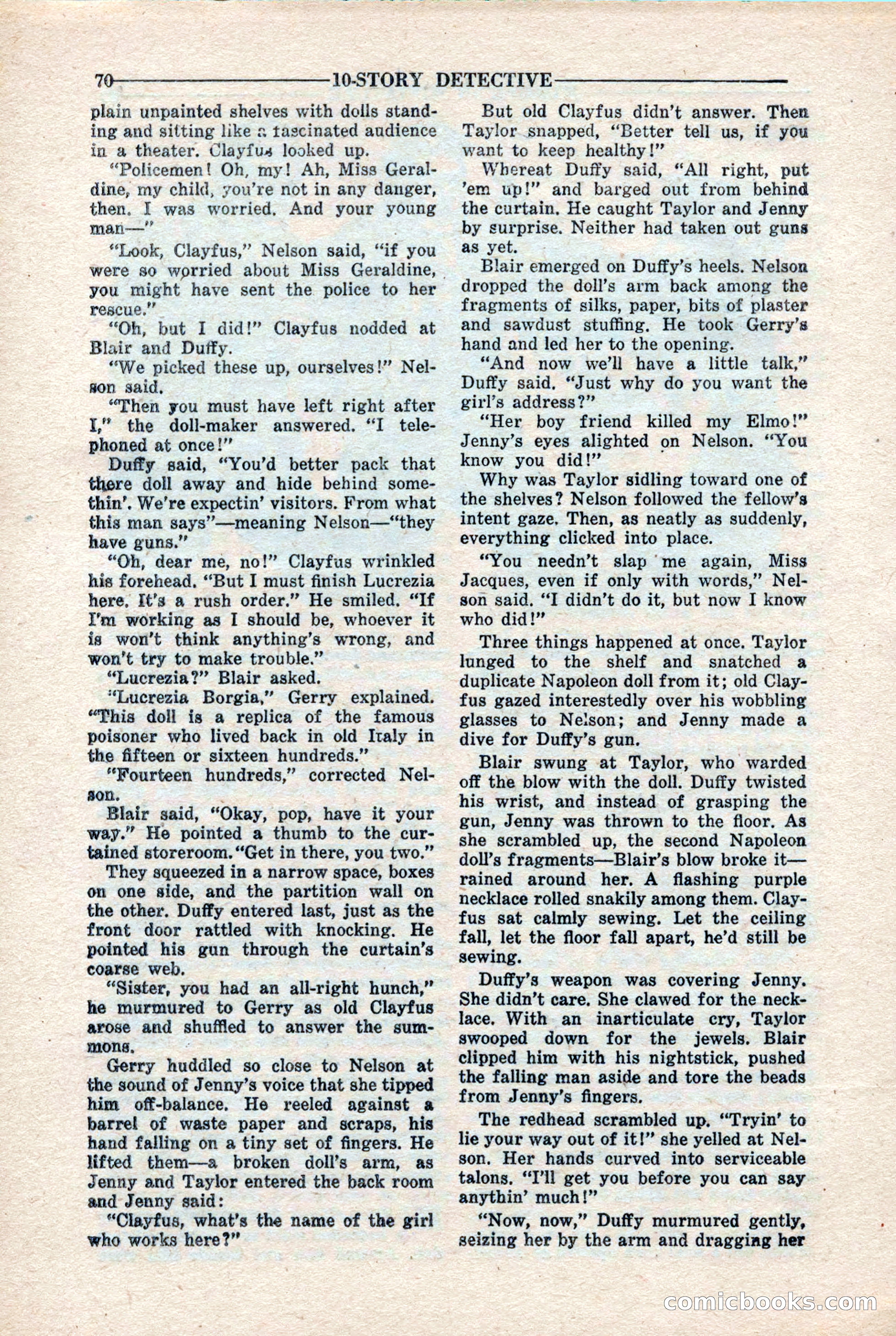 10-Story Detective Magazine, April 1946 — page 72 of 84