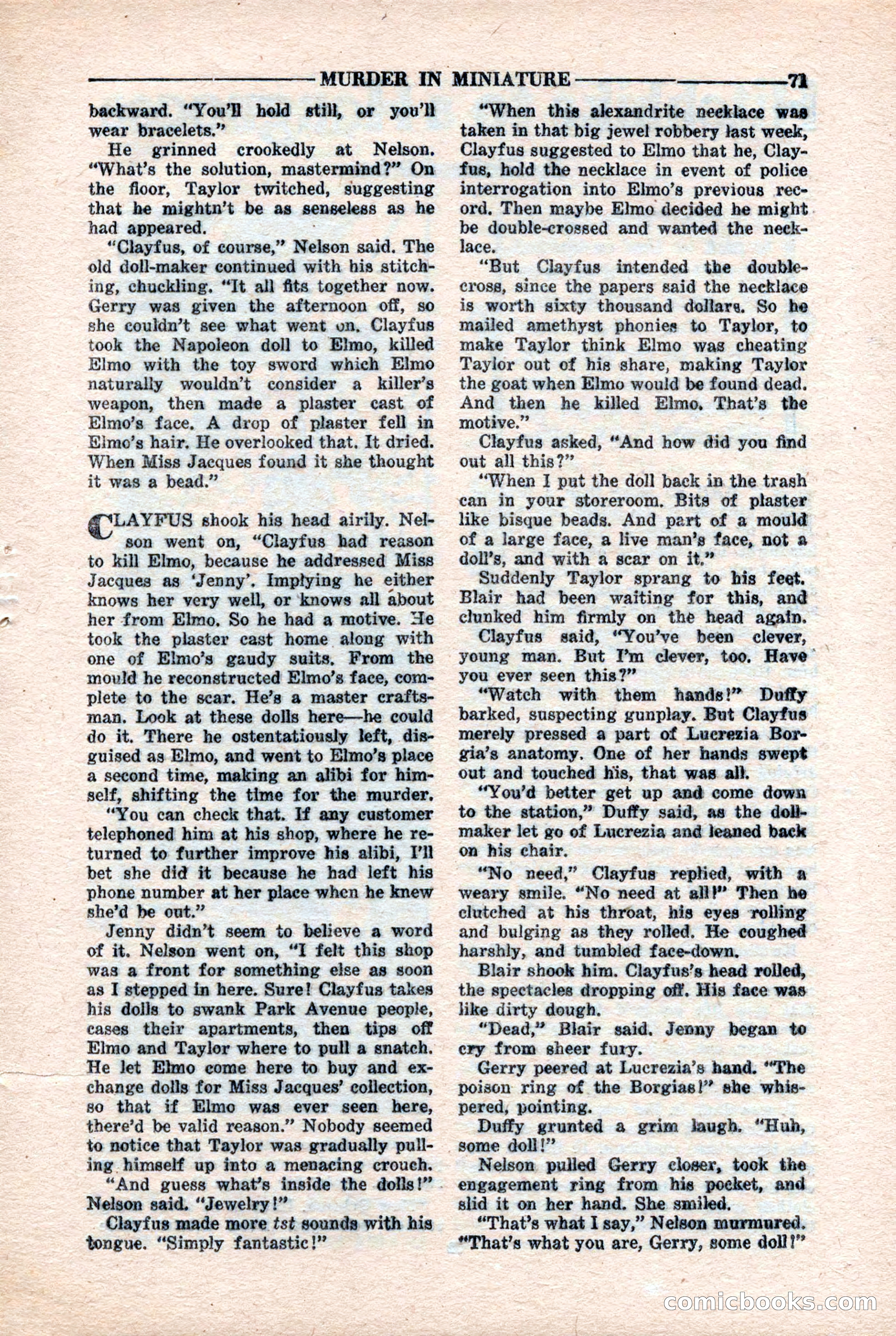 10-Story Detective Magazine, April 1946 — page 73 of 84