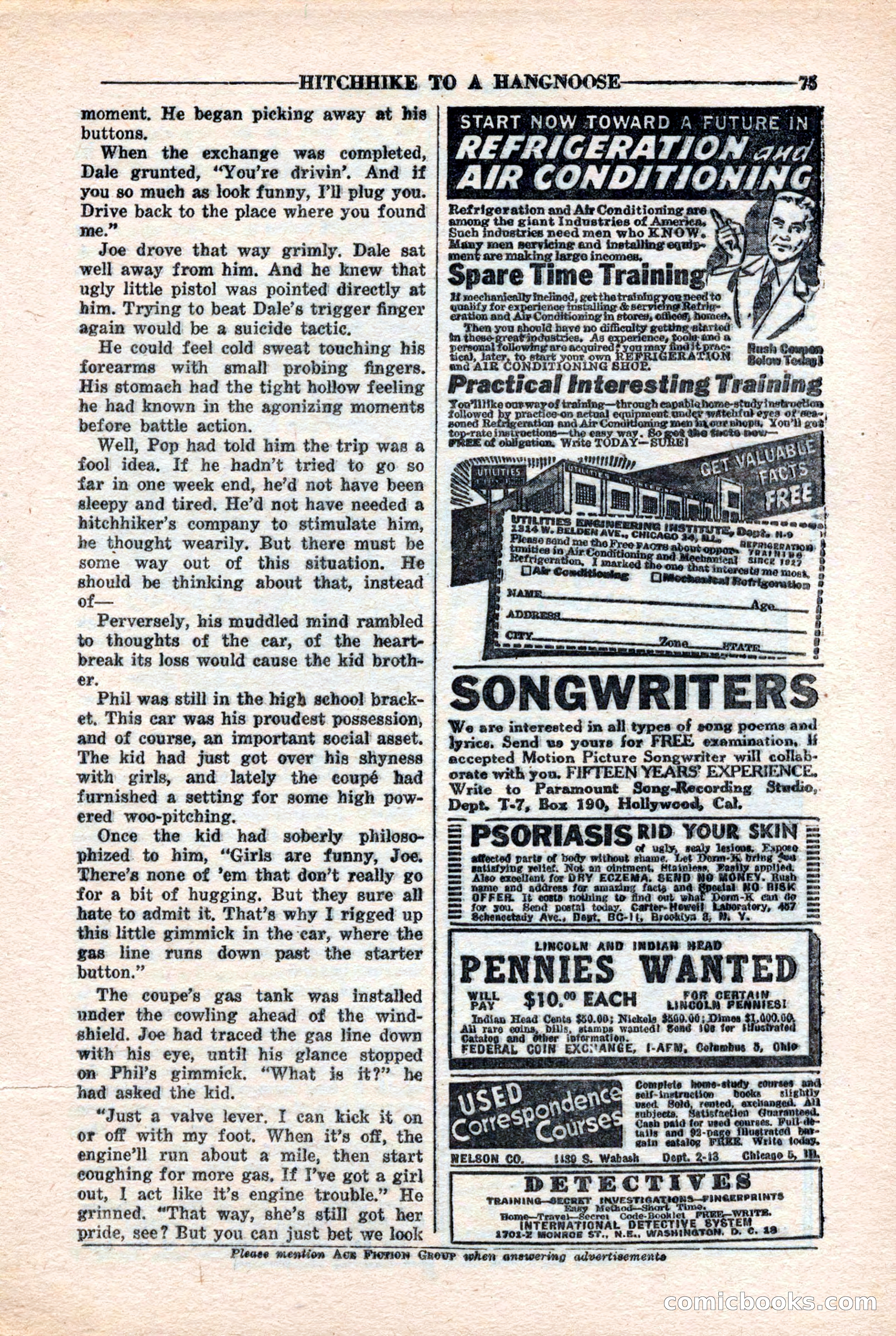 10-Story Detective Magazine, April 1946 — page 77 of 84