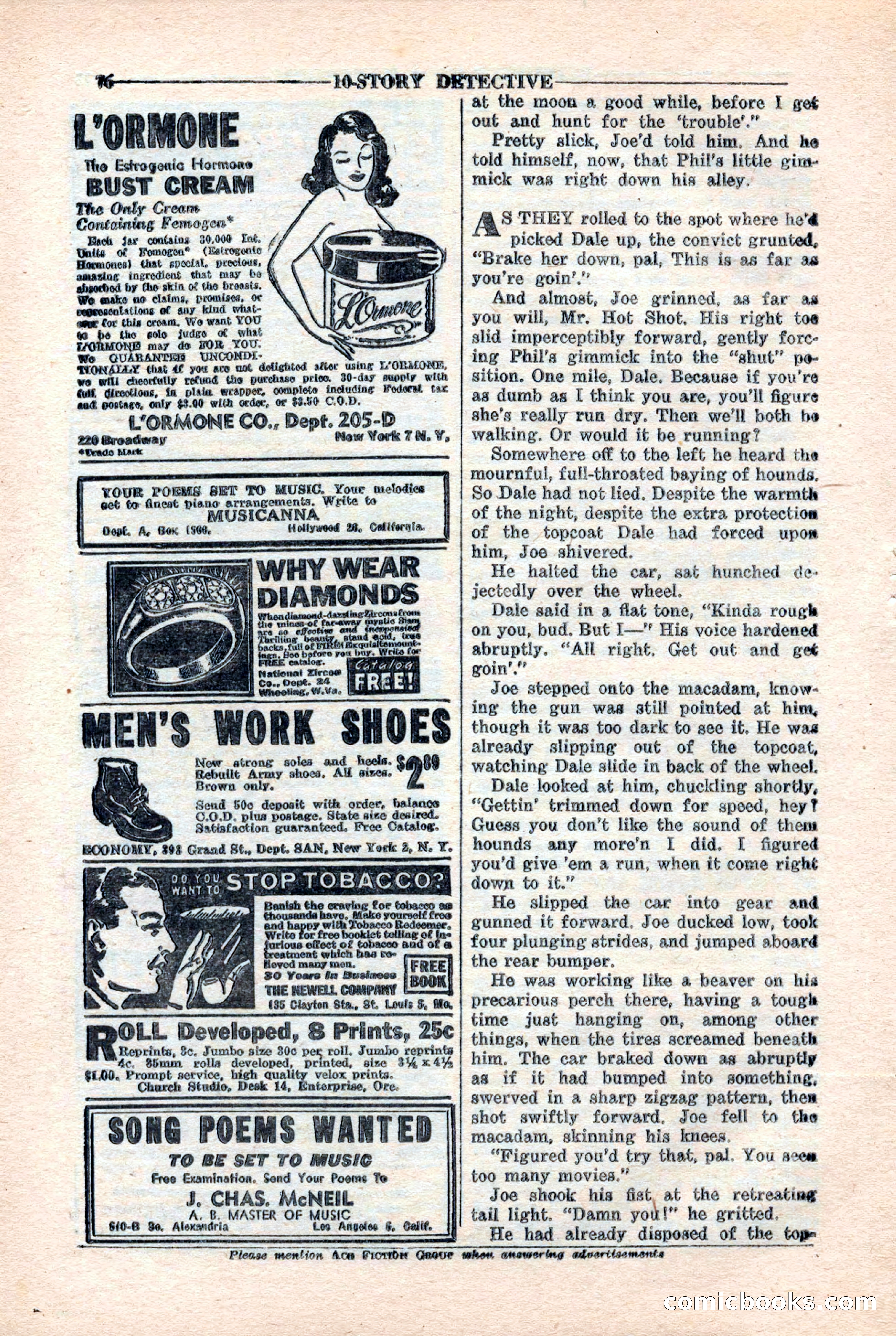 10-Story Detective Magazine, April 1946 — page 78 of 84