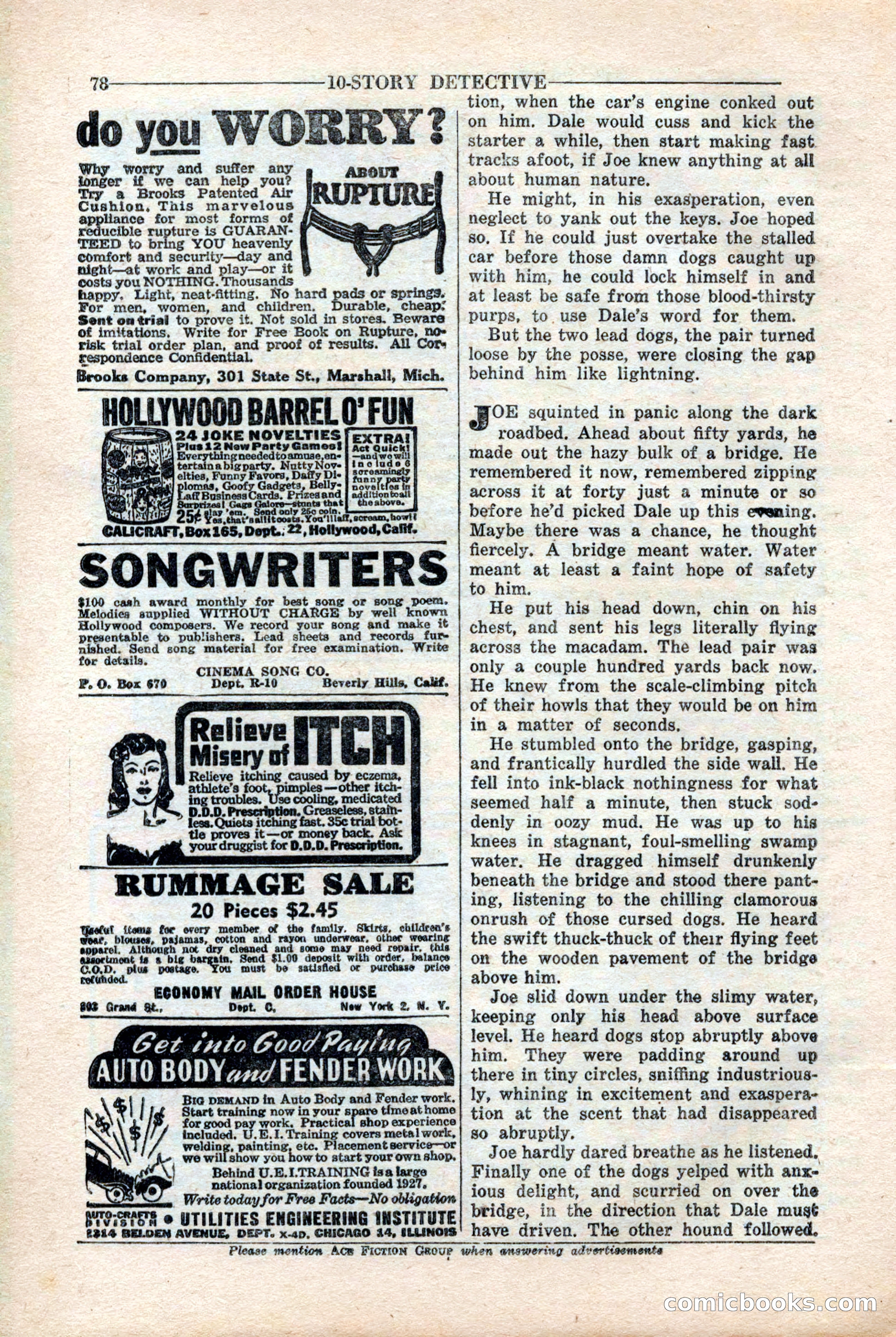 10-Story Detective Magazine, April 1946 — page 80 of 84