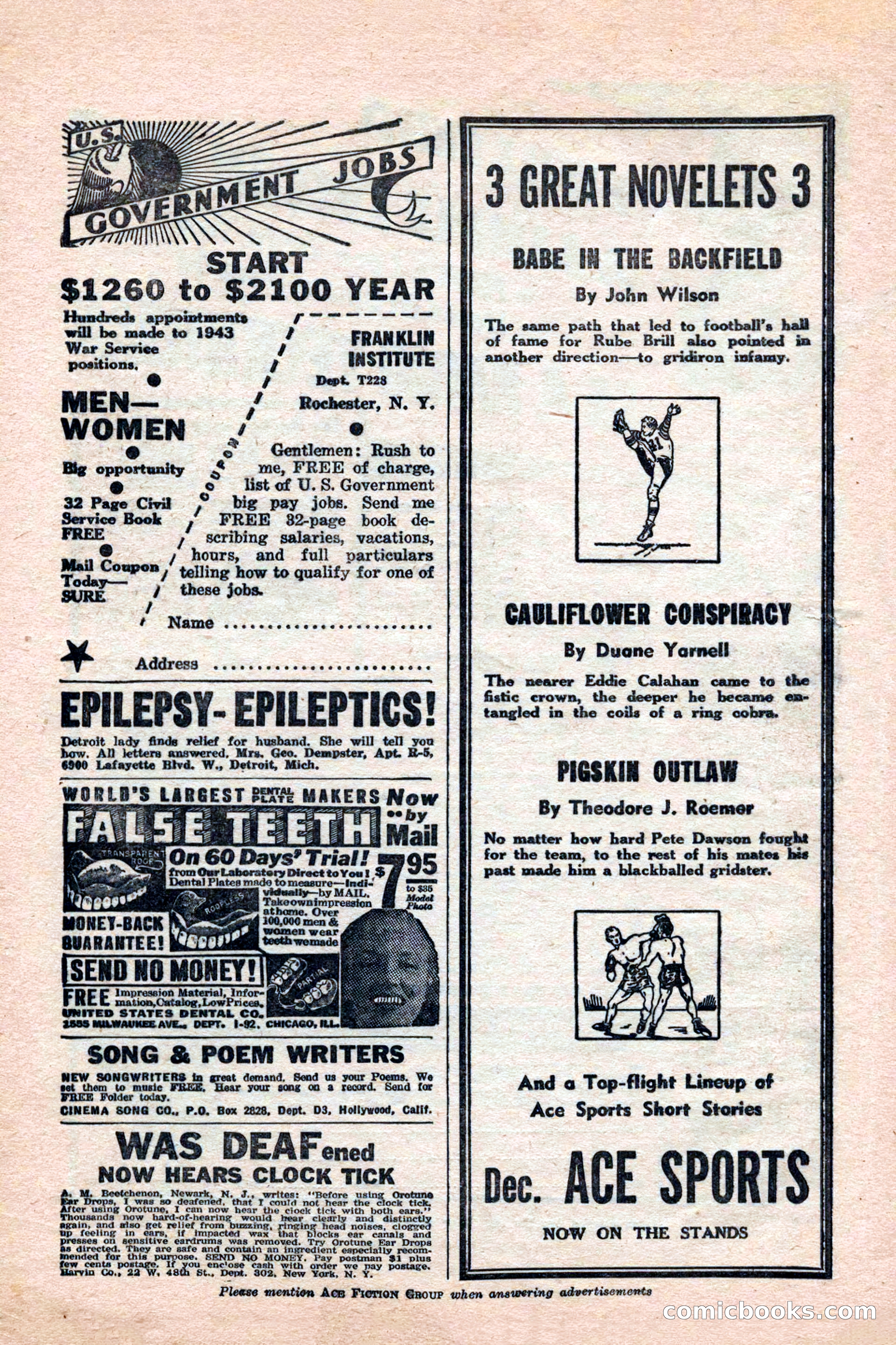 12 Sports Aces, January 1943 — page 6 of 116