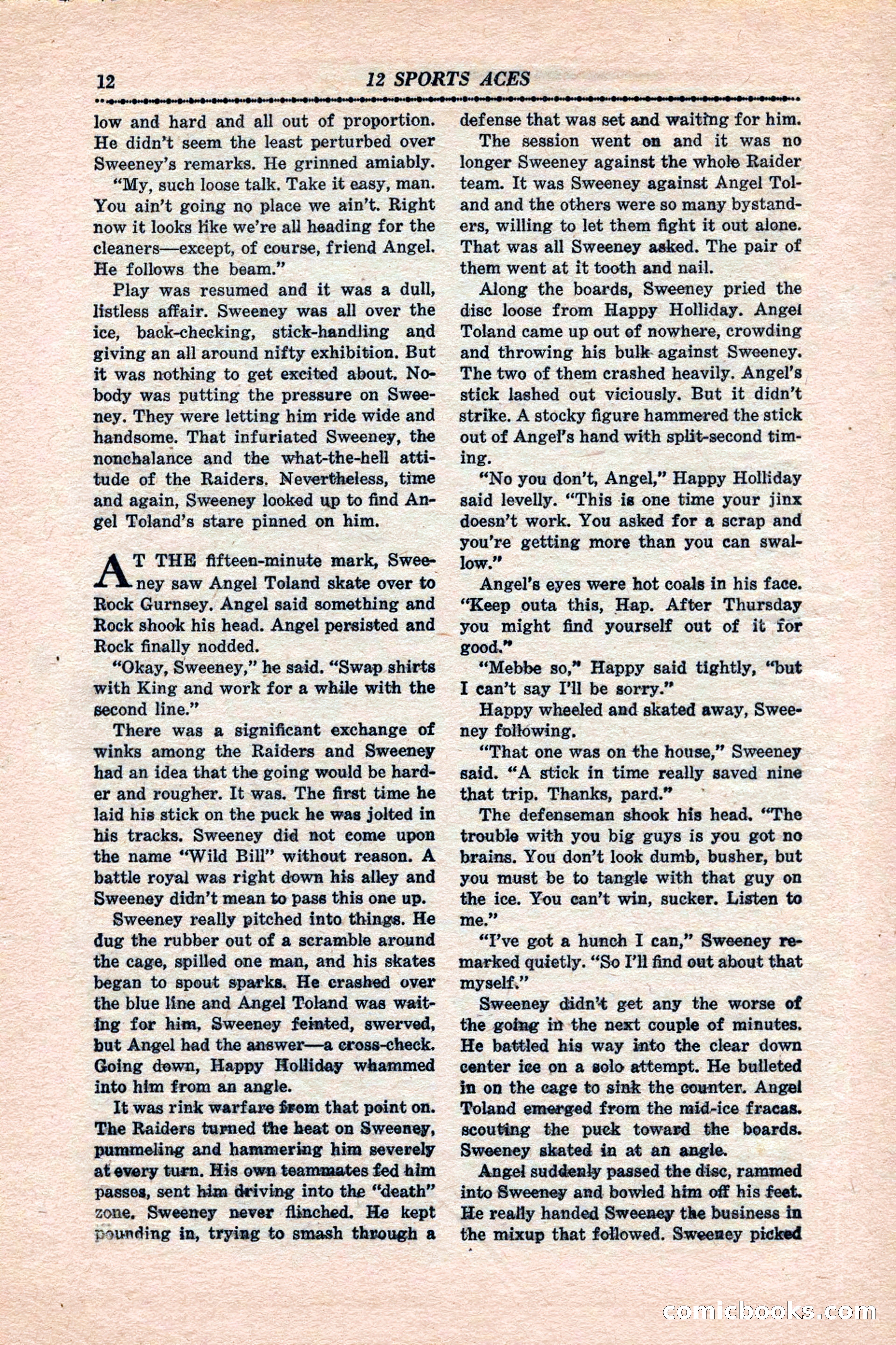 12 Sports Aces, January 1943 — page 14 of 116
