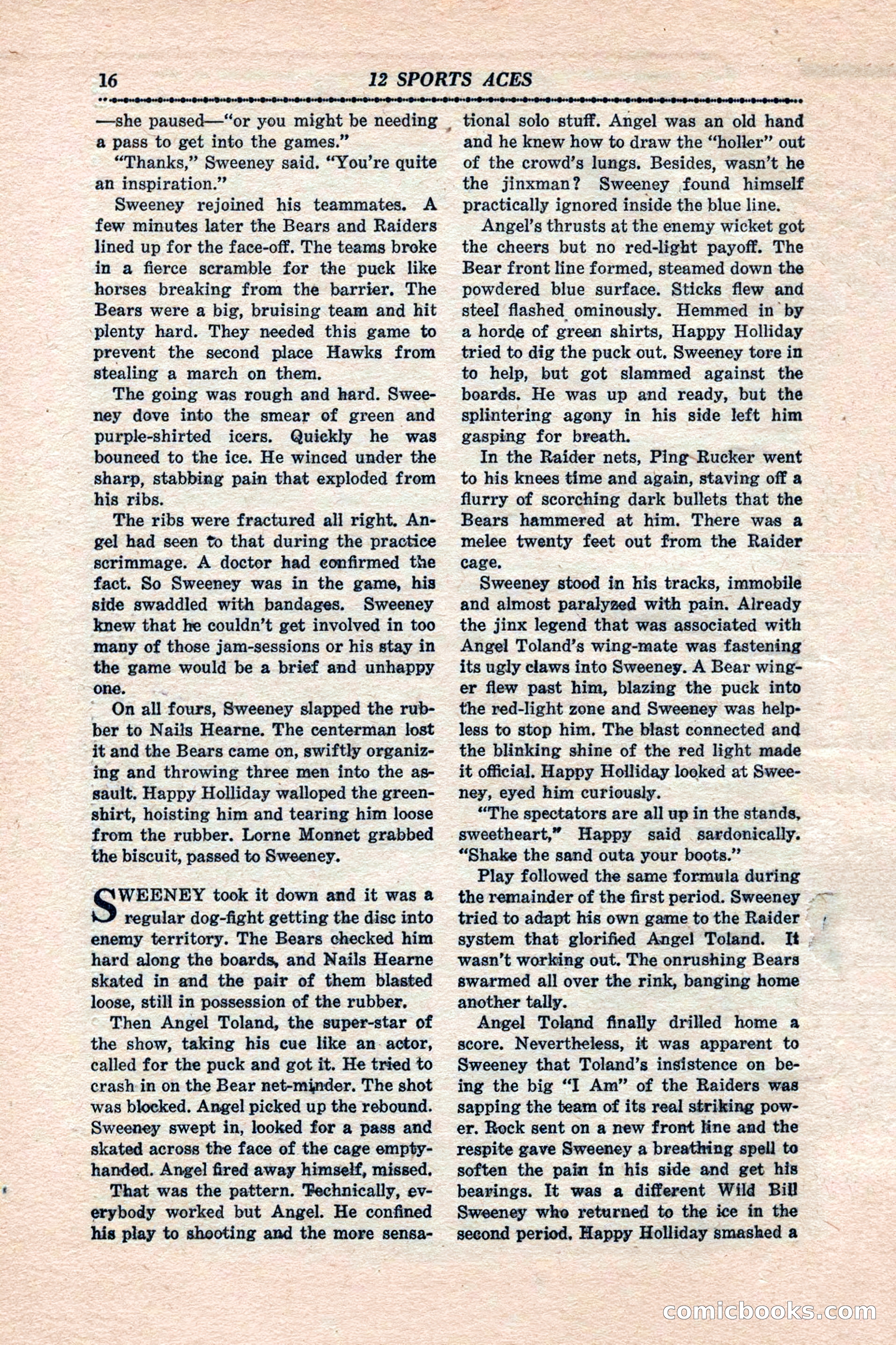 12 Sports Aces, January 1943 — page 18 of 116
