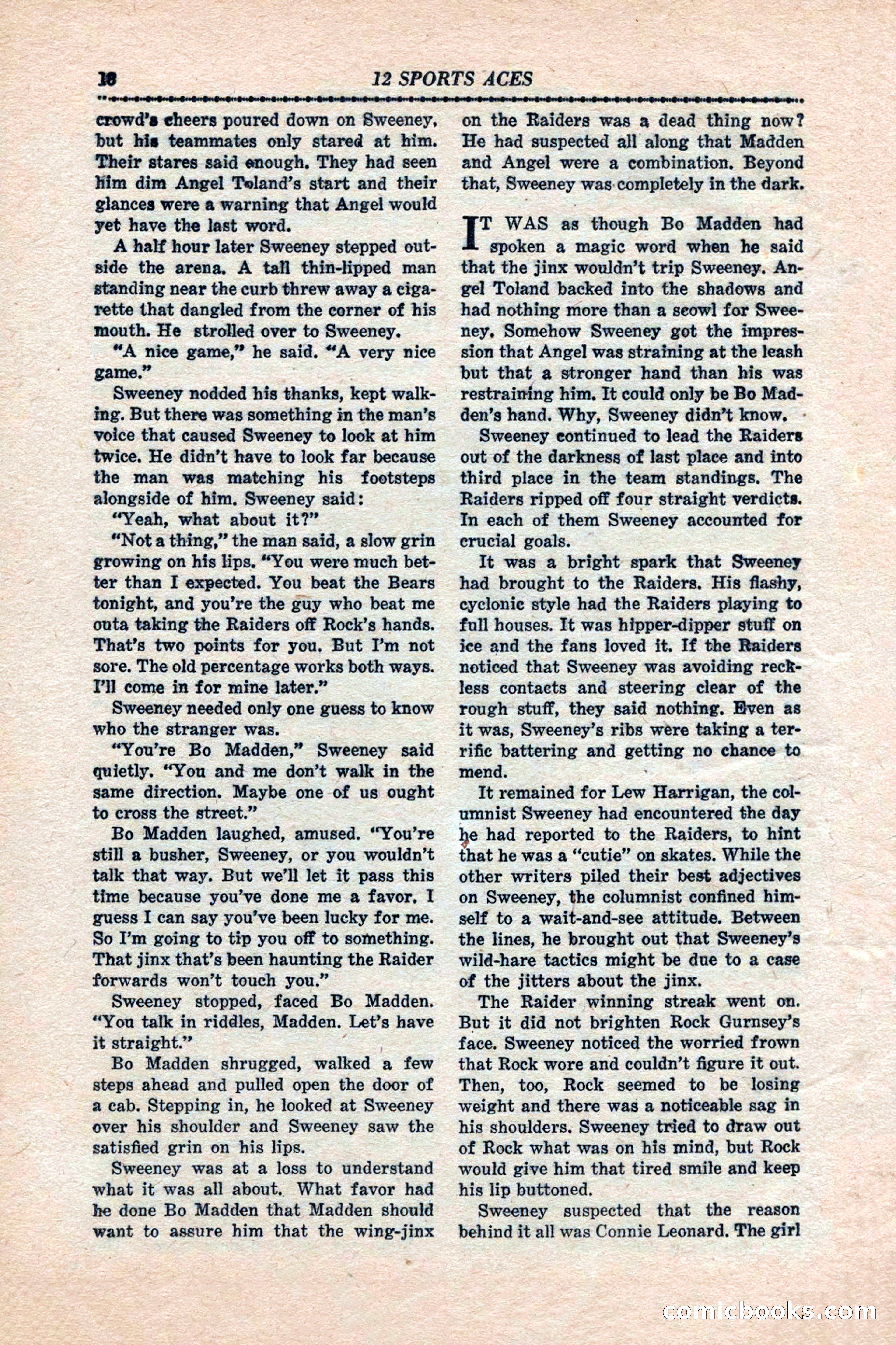 12 Sports Aces, January 1943 — page 20 of 116
