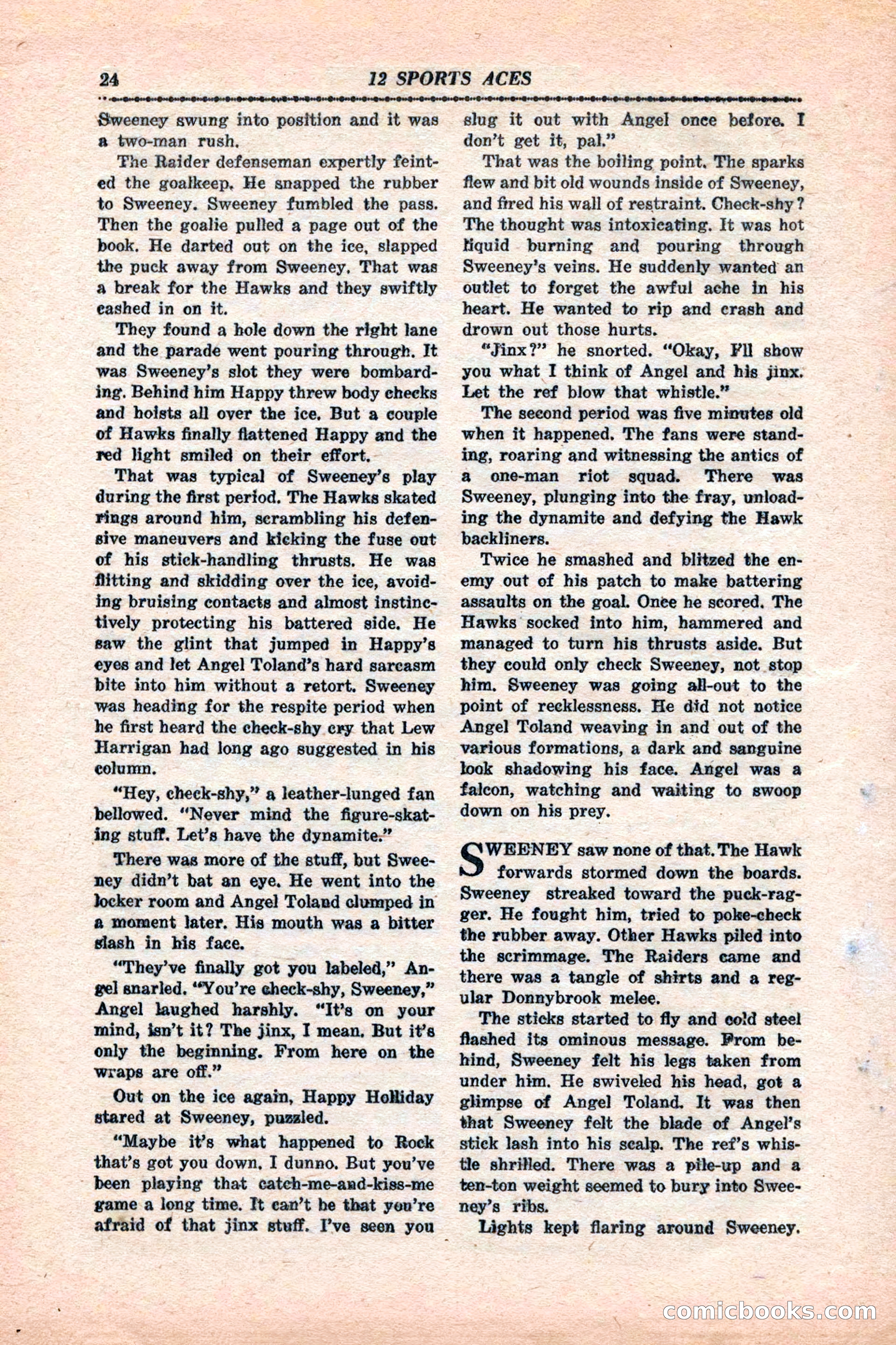 12 Sports Aces, January 1943 — page 26 of 116