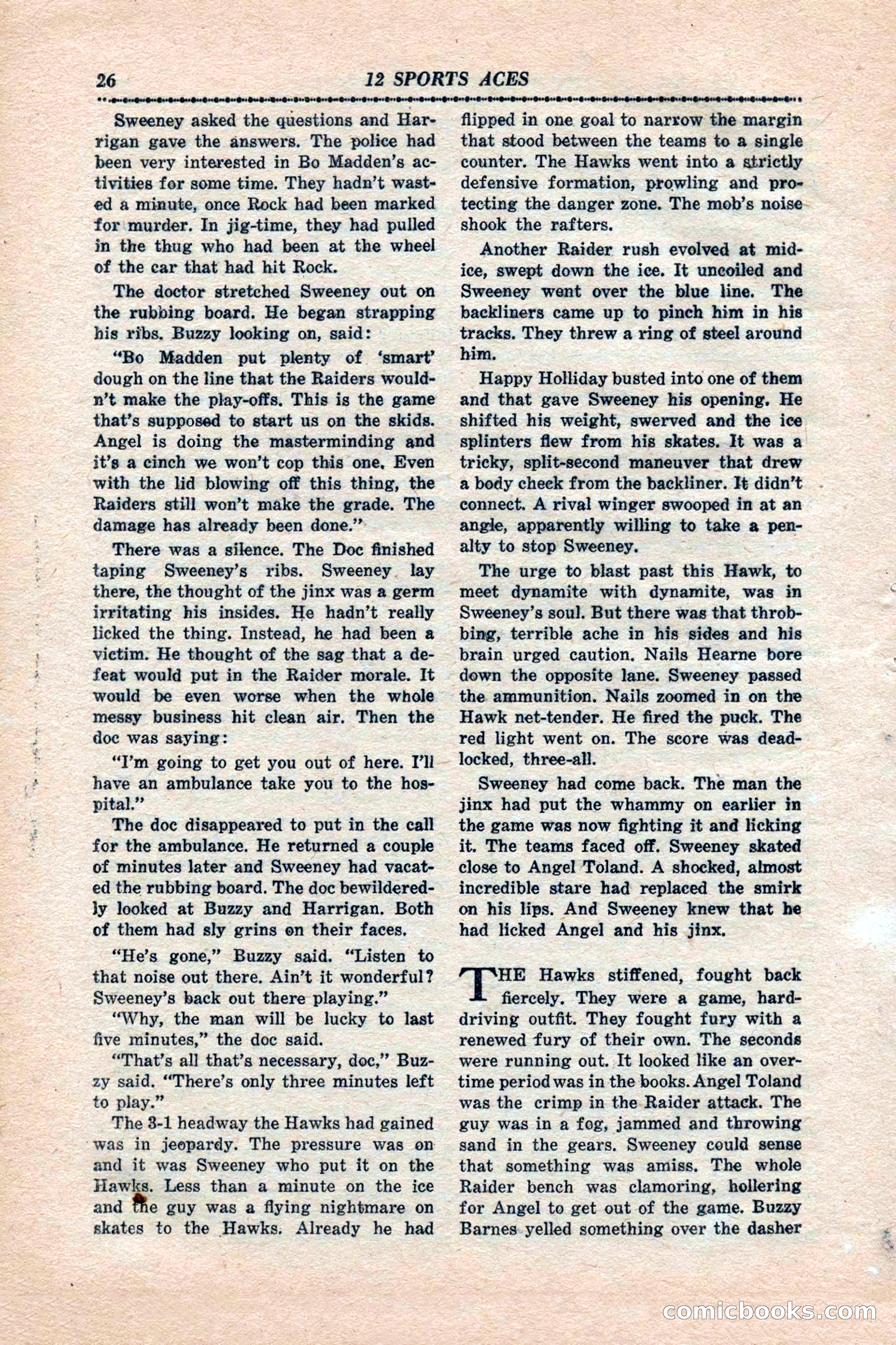 12 Sports Aces, January 1943 — page 28 of 116