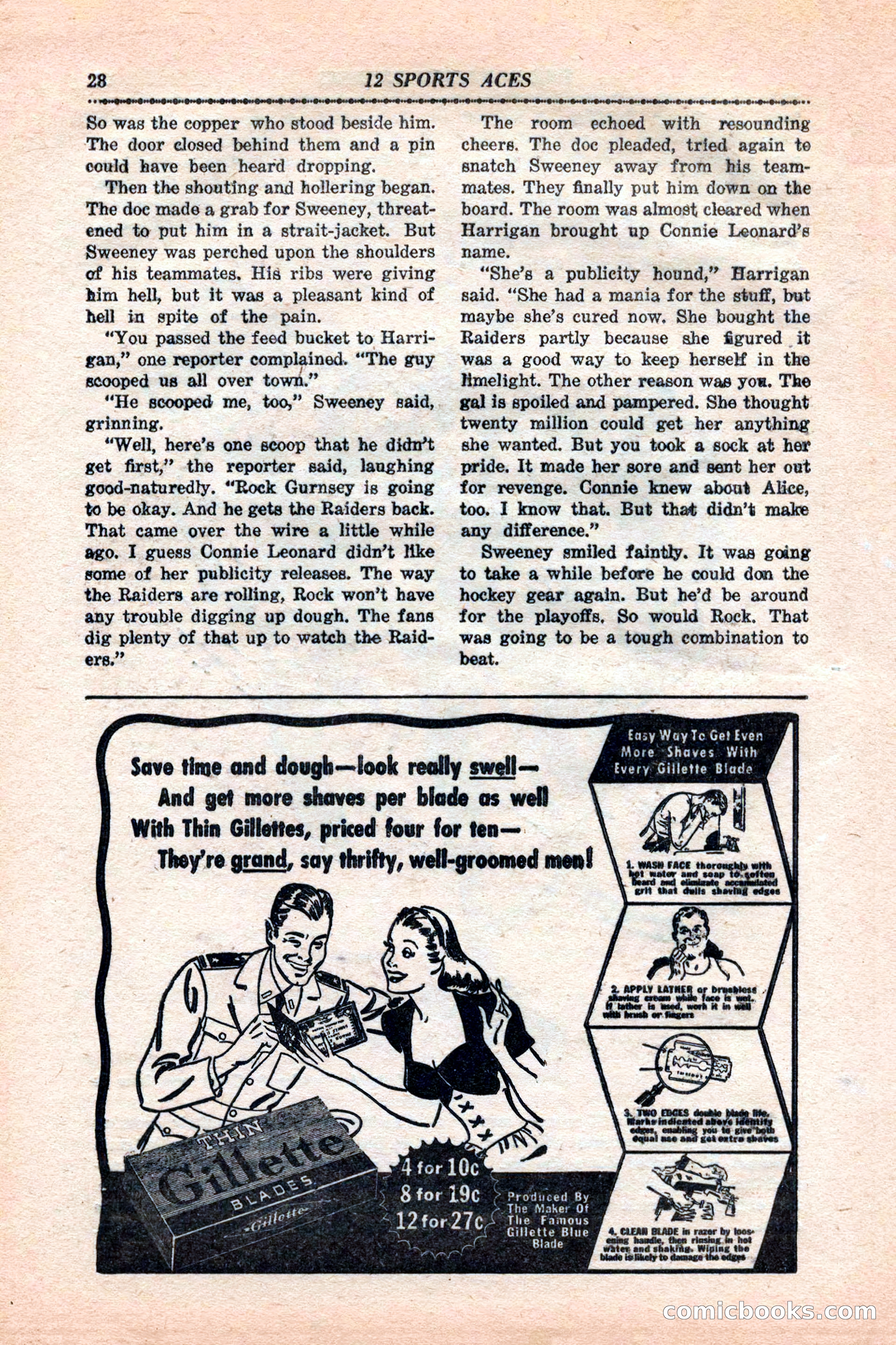 12 Sports Aces, January 1943 — page 30 of 116