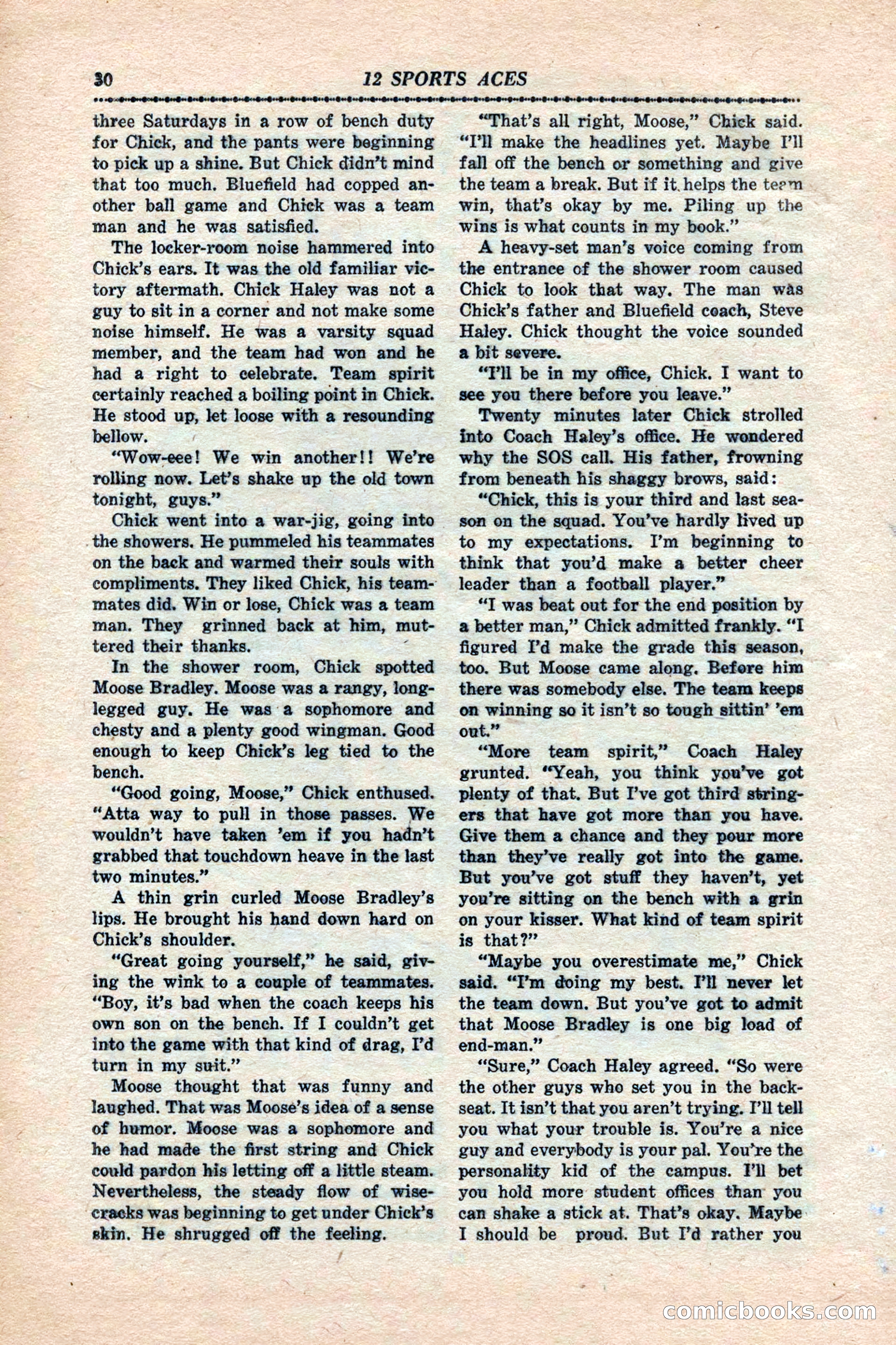12 Sports Aces, January 1943 — page 32 of 116