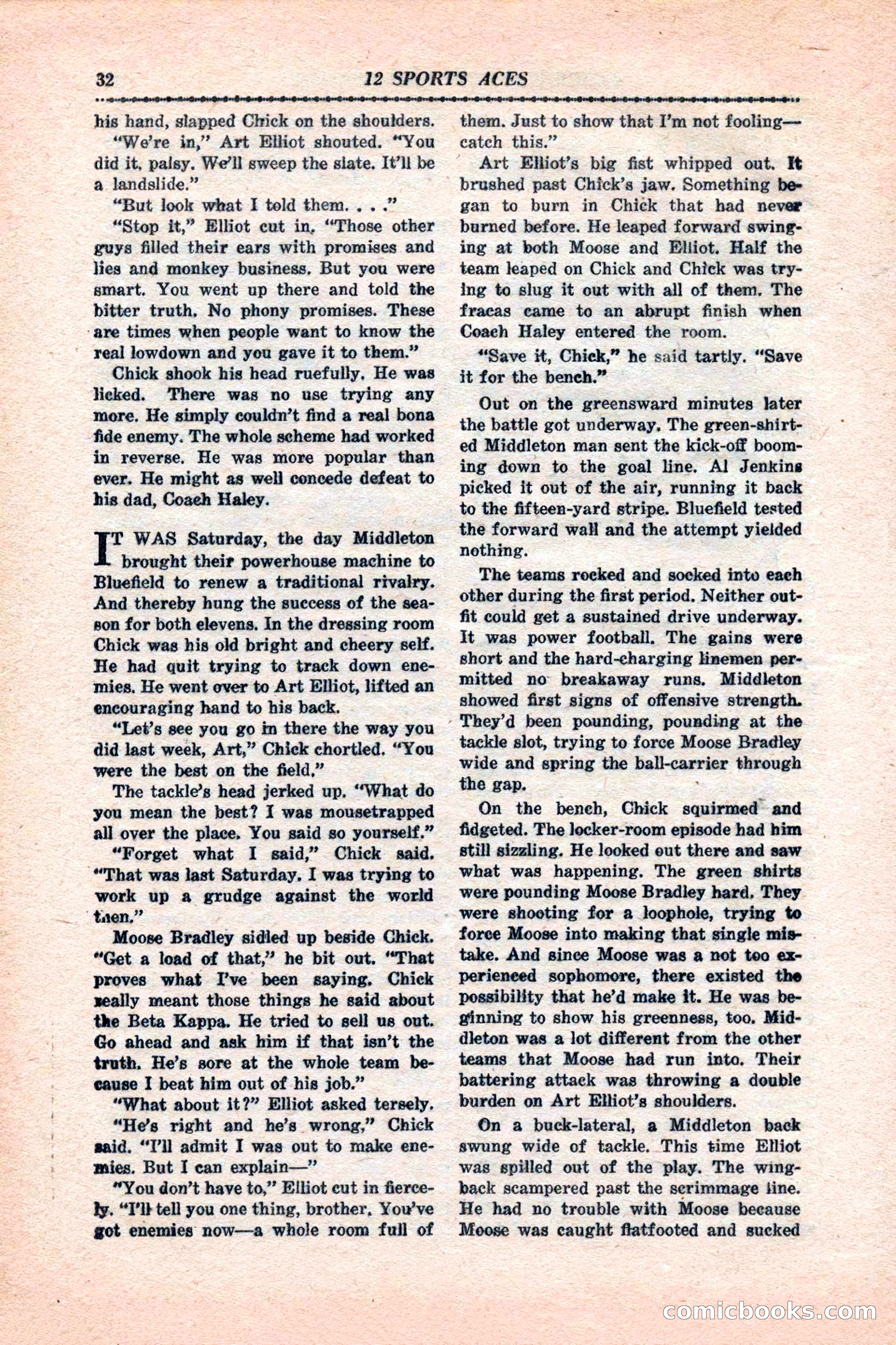 12 Sports Aces, January 1943 — page 34 of 116