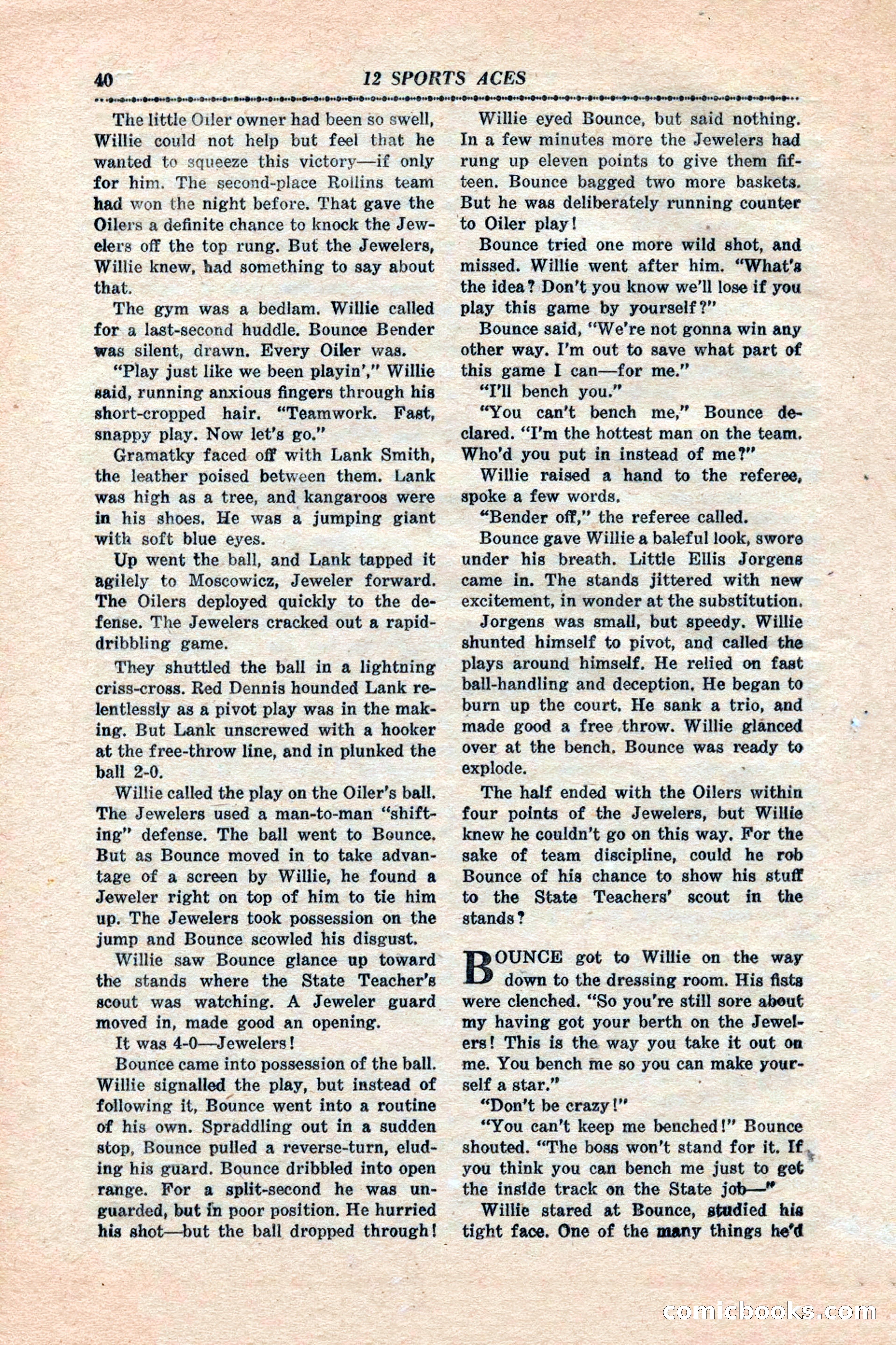 12 Sports Aces, January 1943 — page 42 of 116