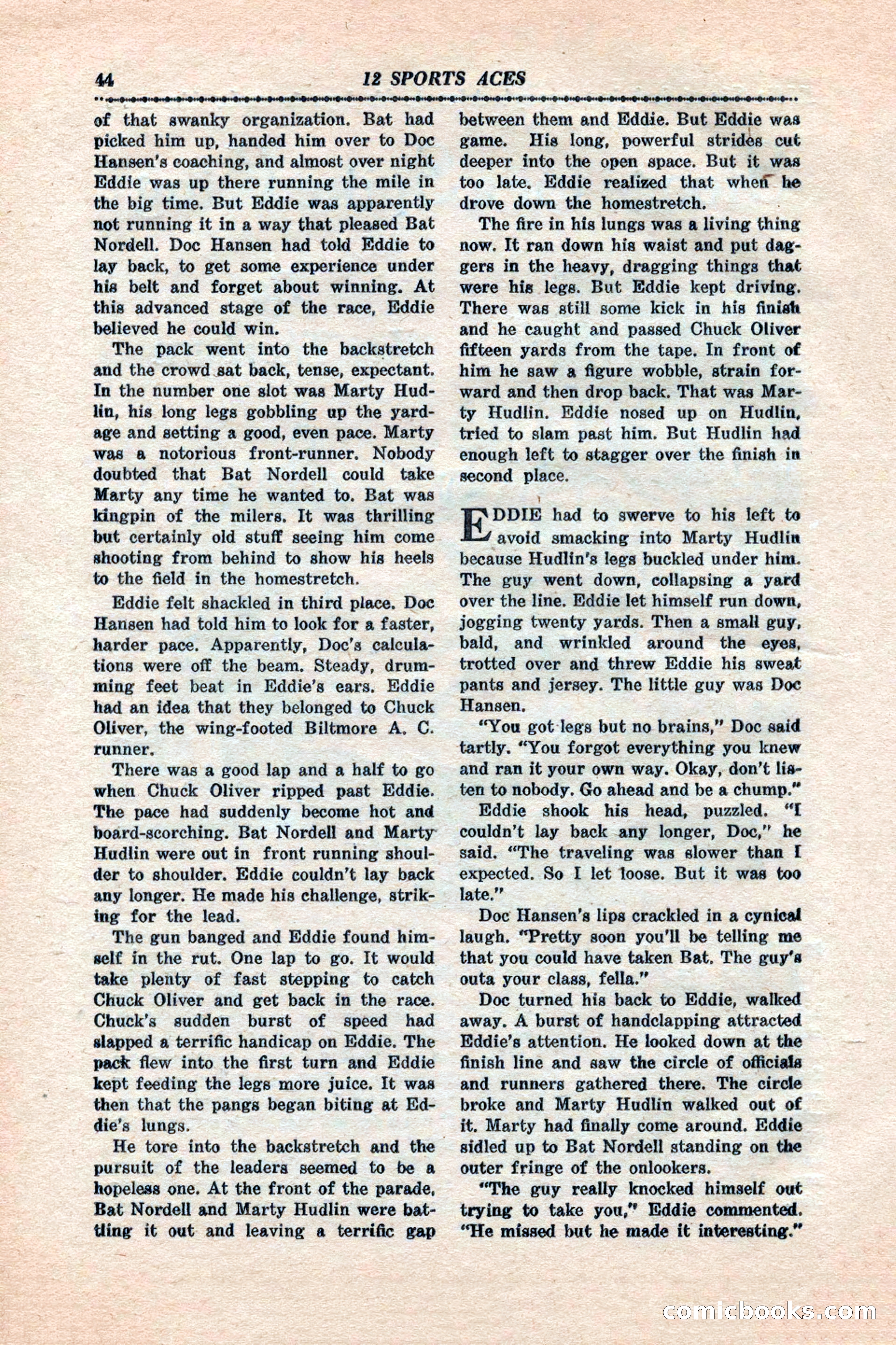 12 Sports Aces, January 1943 — page 46 of 116