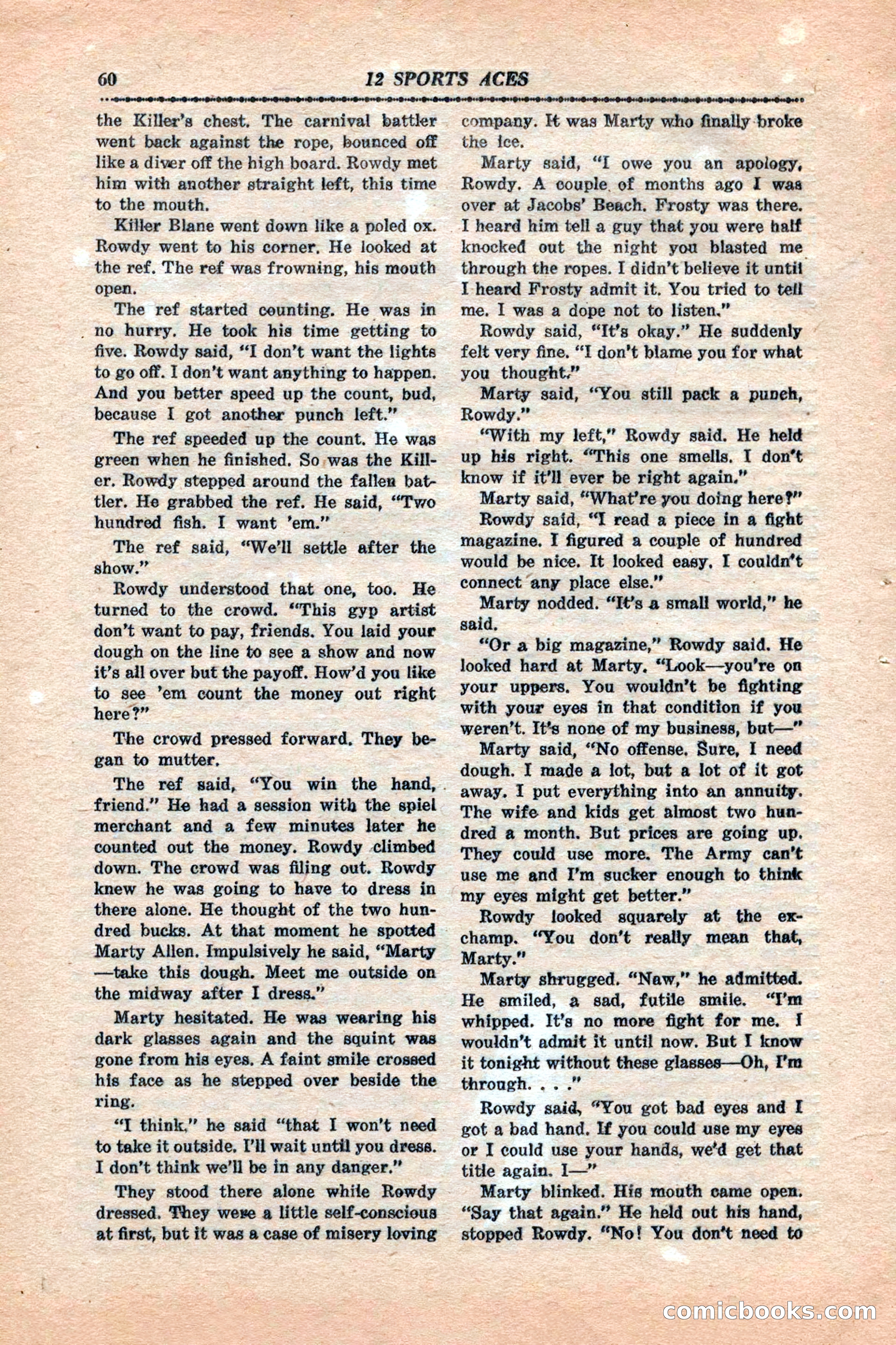 12 Sports Aces, January 1943 — page 62 of 116