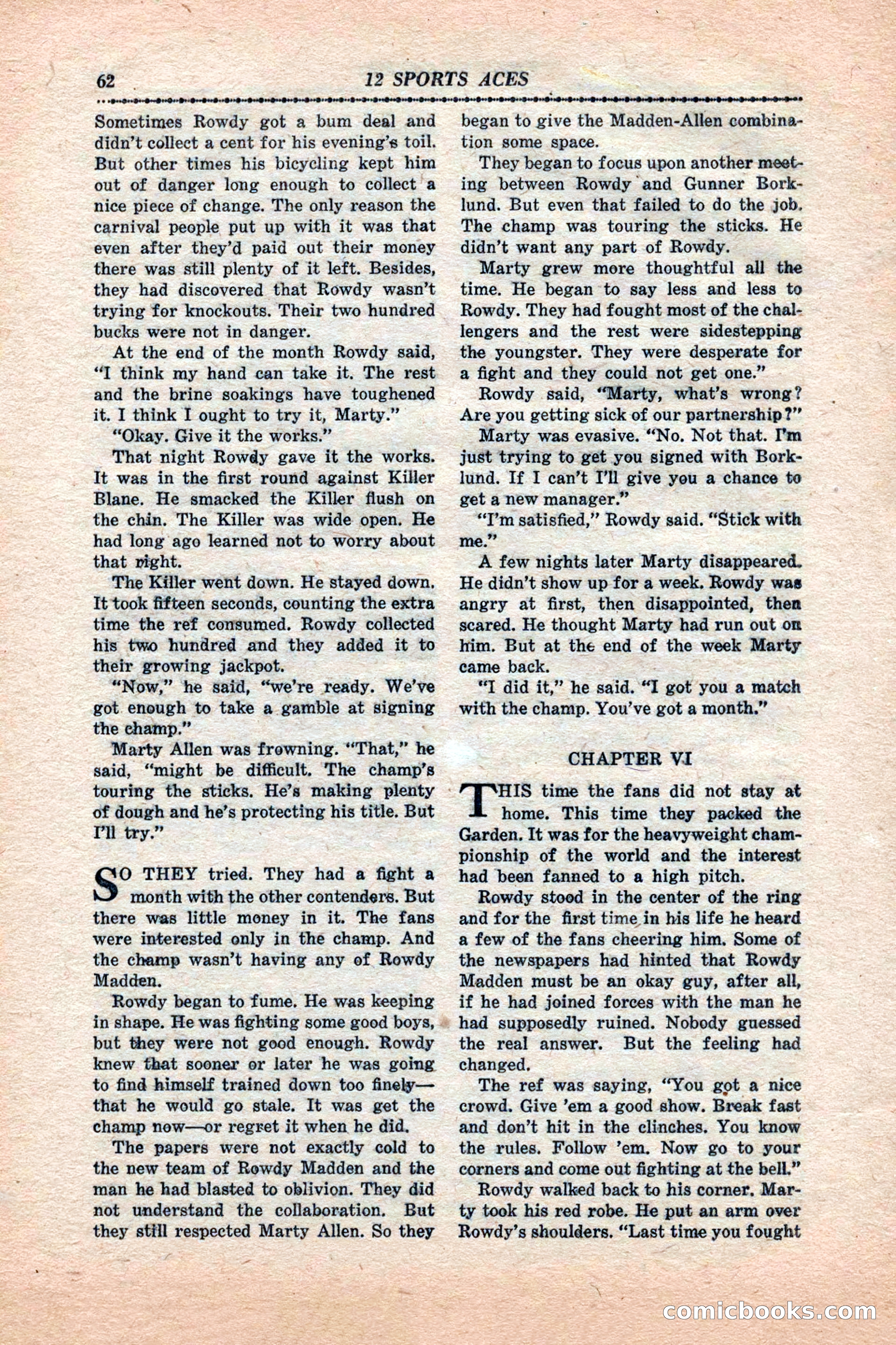 12 Sports Aces, January 1943 — page 64 of 116