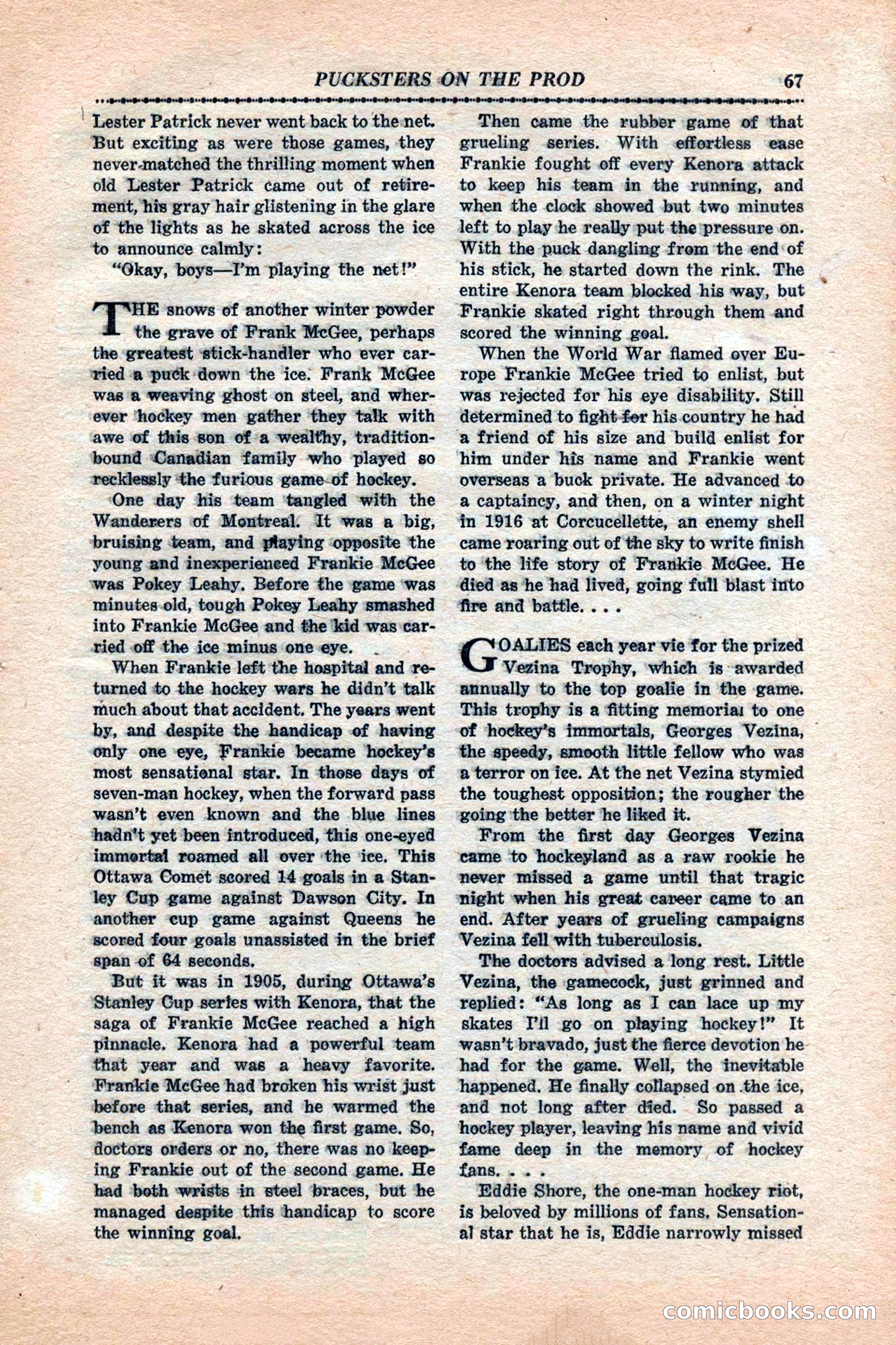 12 Sports Aces, January 1943 — page 69 of 116