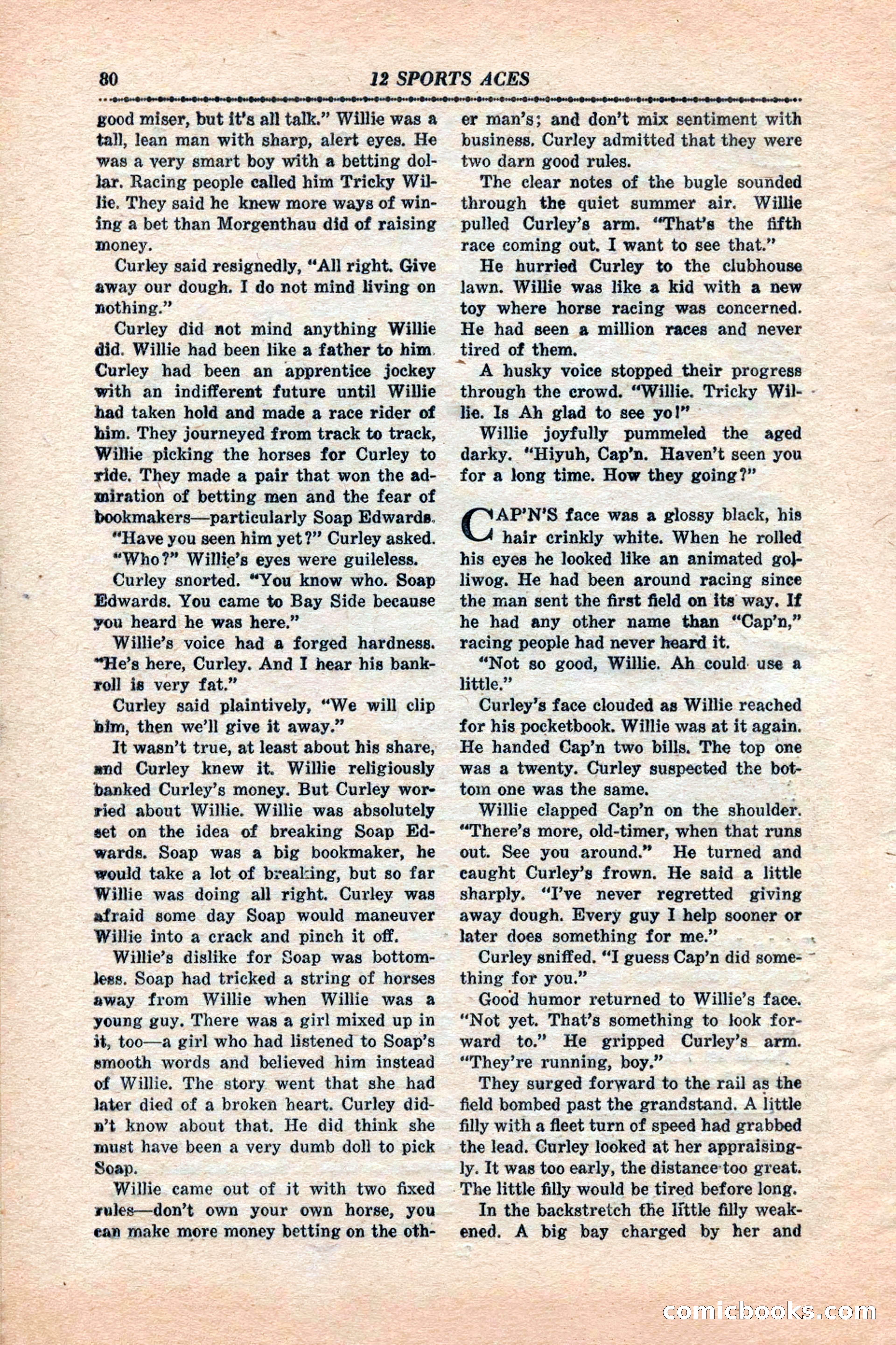 12 Sports Aces, January 1943 — page 82 of 116