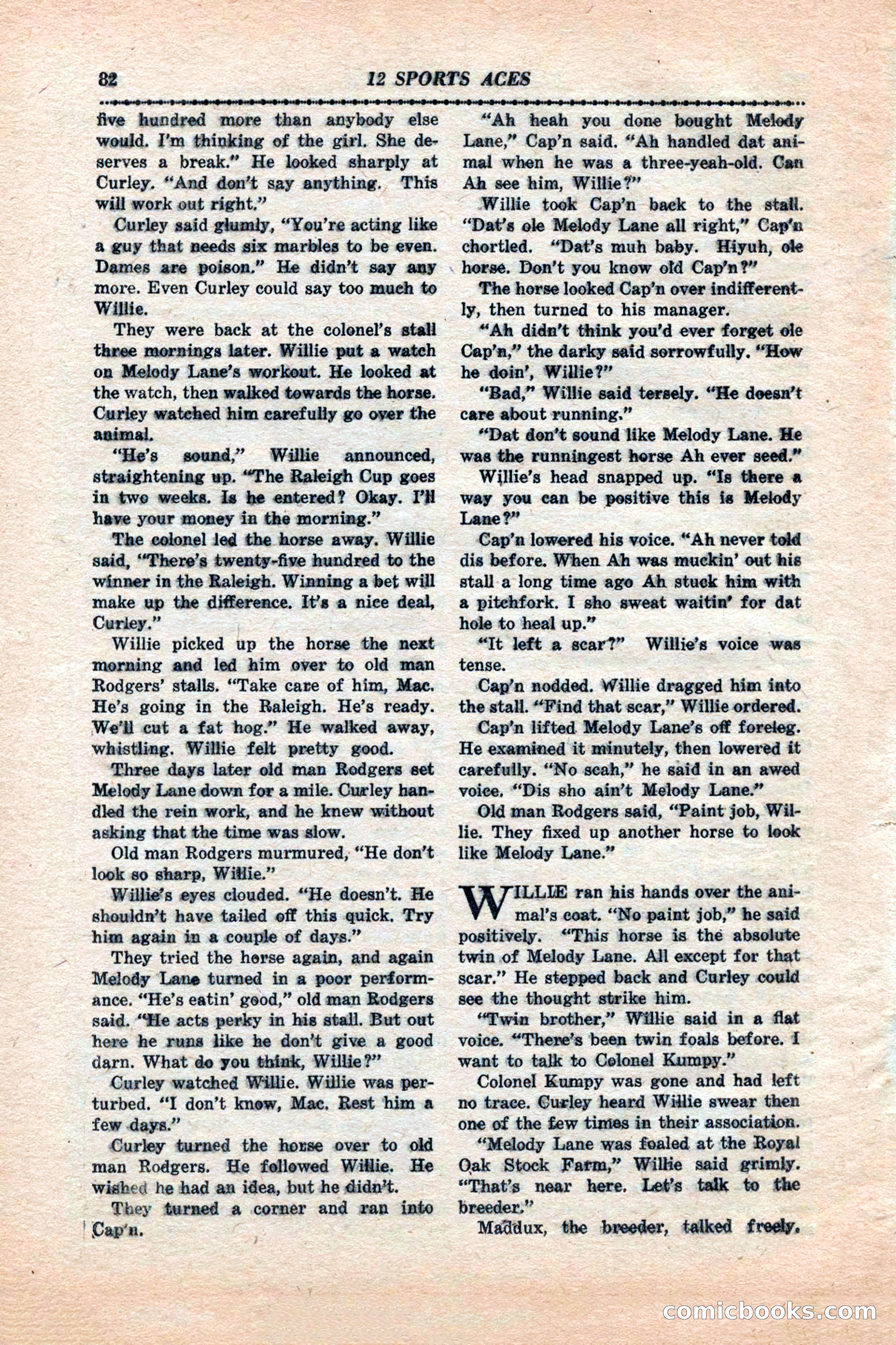 12 Sports Aces, January 1943 — page 84 of 116