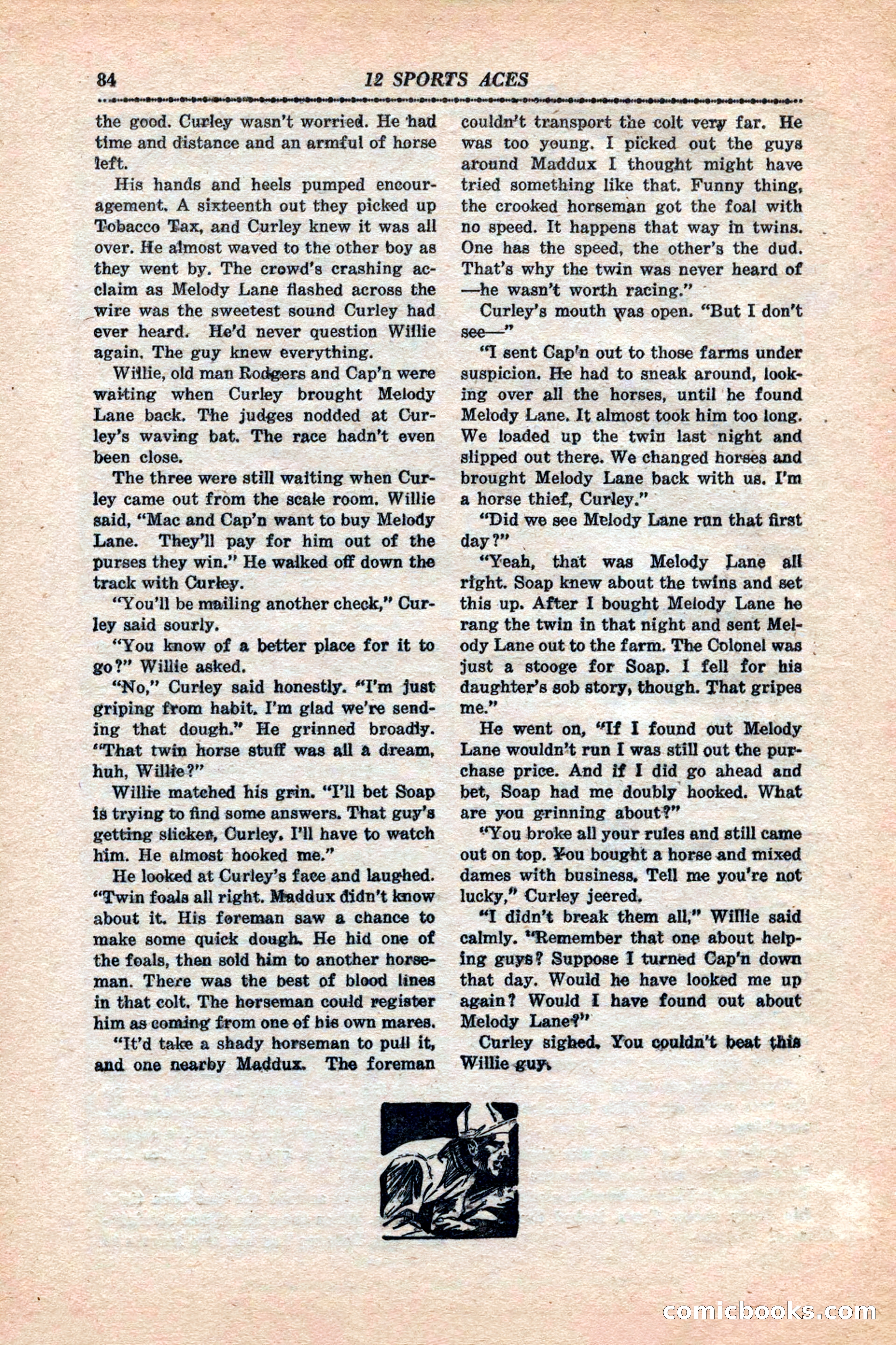 12 Sports Aces, January 1943 — page 86 of 116