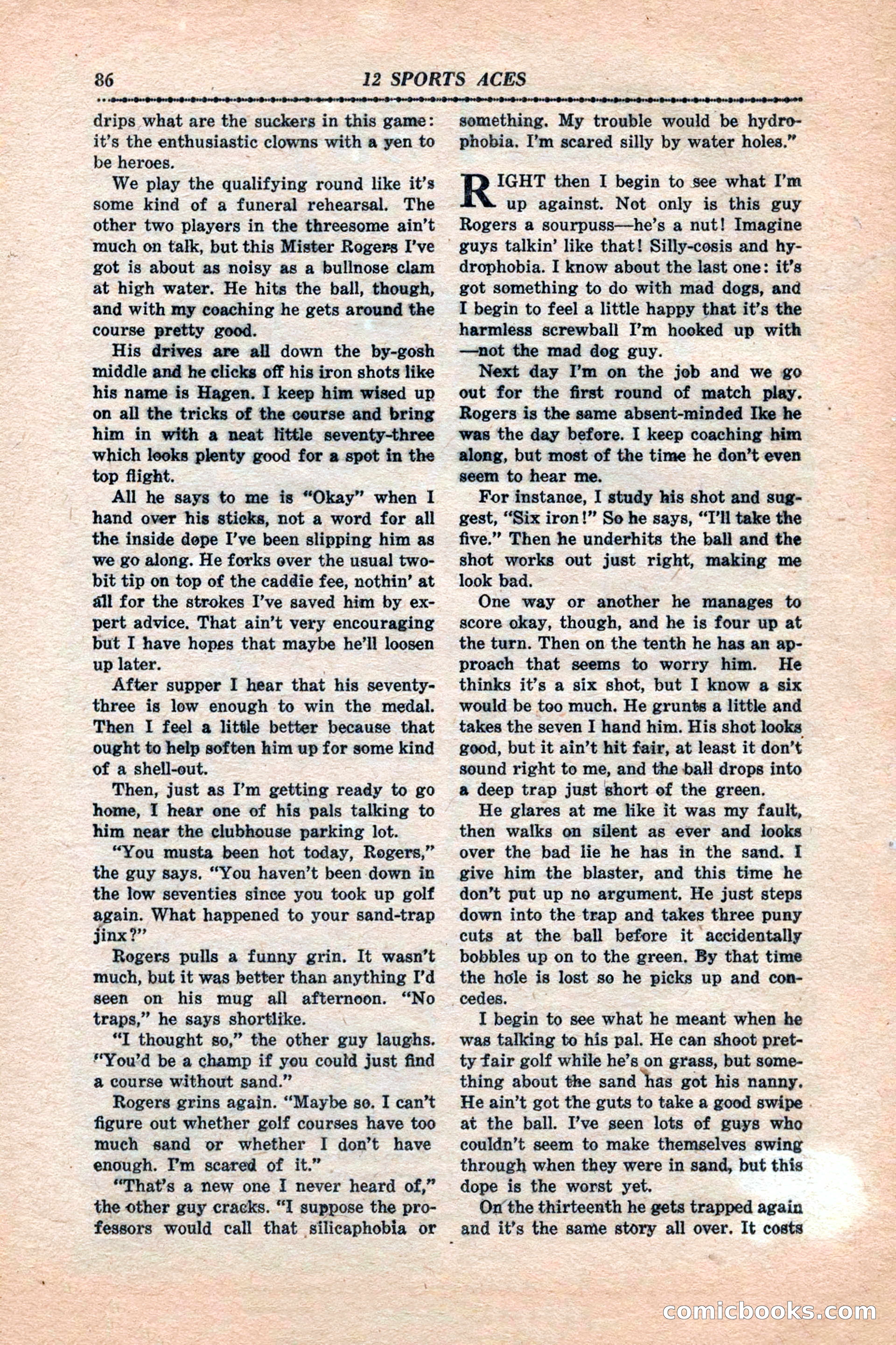 12 Sports Aces, January 1943 — page 88 of 116