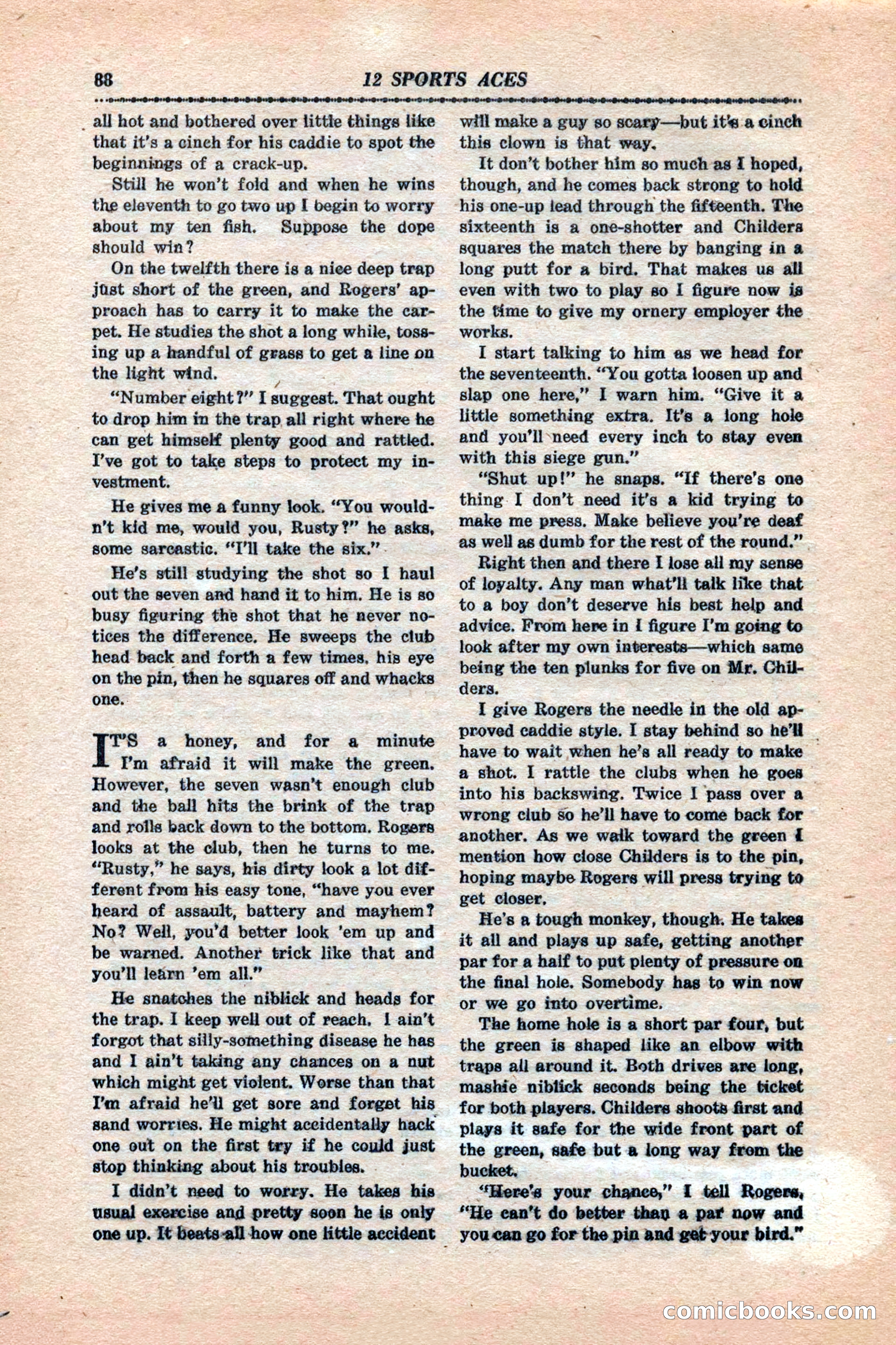 12 Sports Aces, January 1943 — page 90 of 116